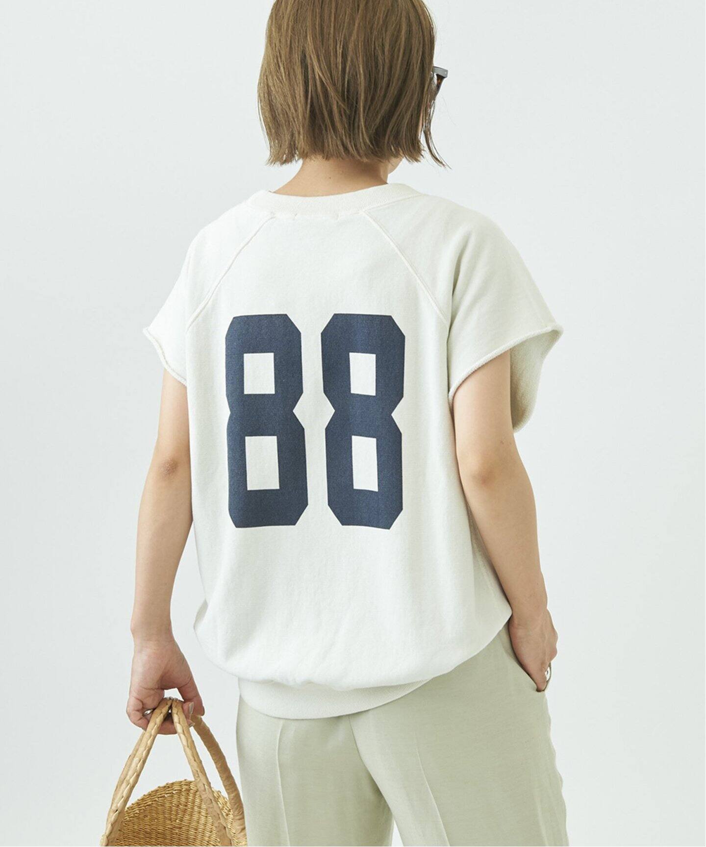 ナンバリングカットオフスウェット（Tシャツ／カットソー）｜Plage 