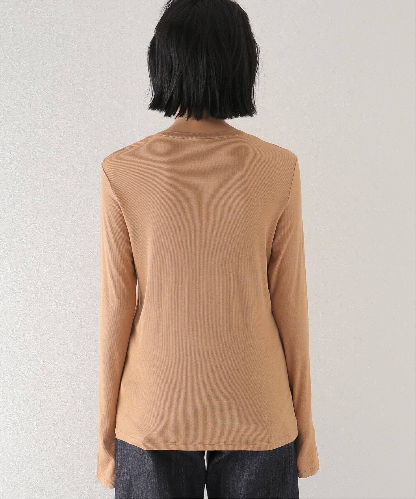 BASERANGE/ベースレンジ】 BAMBOO RIB ロングスリーブカットソー（T  