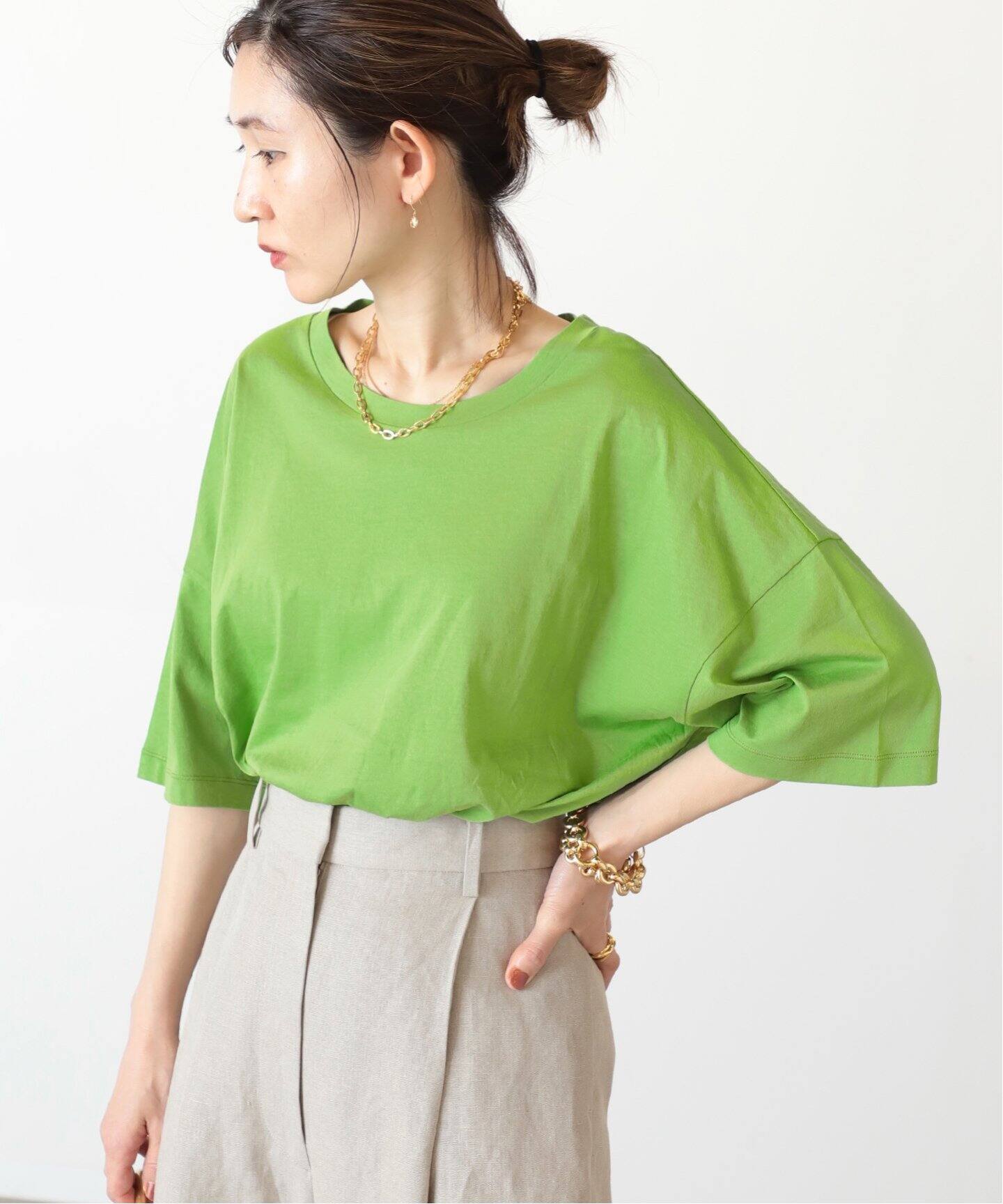ESLOW/エスロー】クルーネック プルオーバー（Tシャツ／カットソー 