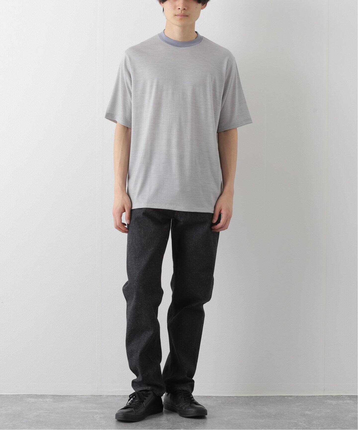 BATONER/バトナー】別注 Wool Stripe Tee STANDARD（Tシャツ 