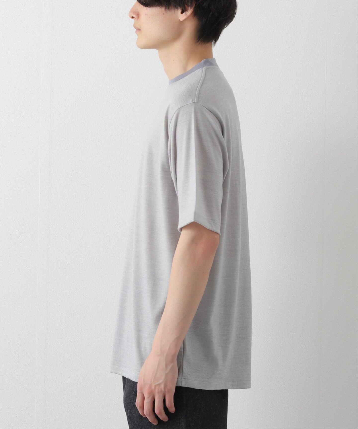 BATONER/バトナー】別注 Wool Stripe Tee STANDARD（Tシャツ 