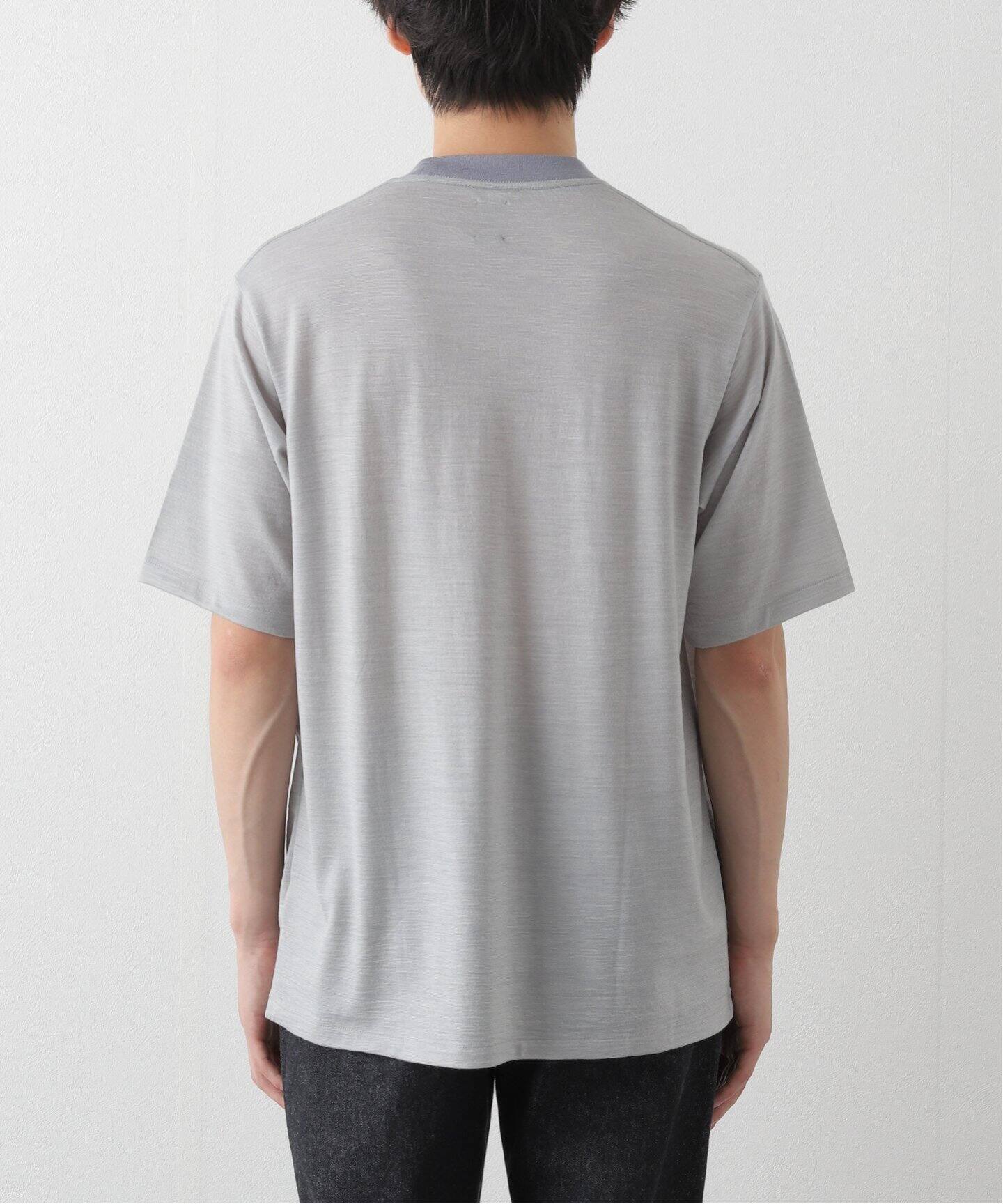 BATONER/バトナー】別注 Wool Stripe Tee STANDARD（Tシャツ 