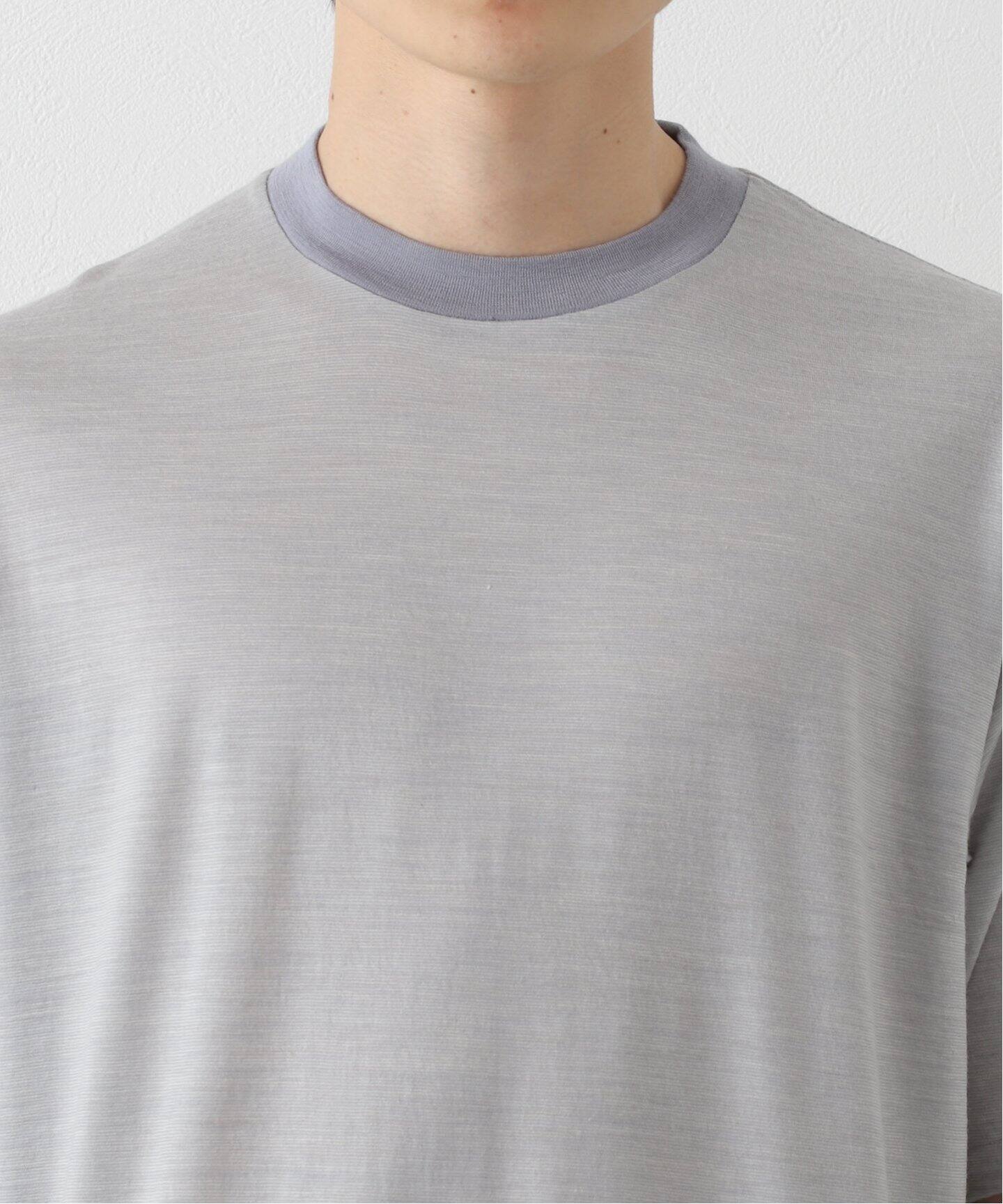 BATONER/バトナー】別注 Wool Stripe Tee STANDARD（Tシャツ 