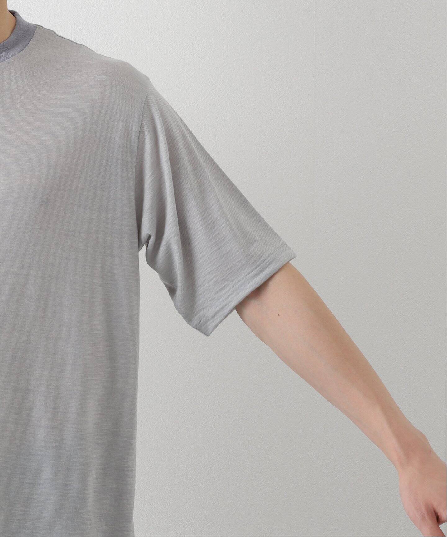 BATONER/バトナー】別注 Wool Stripe Tee STANDARD（Tシャツ 