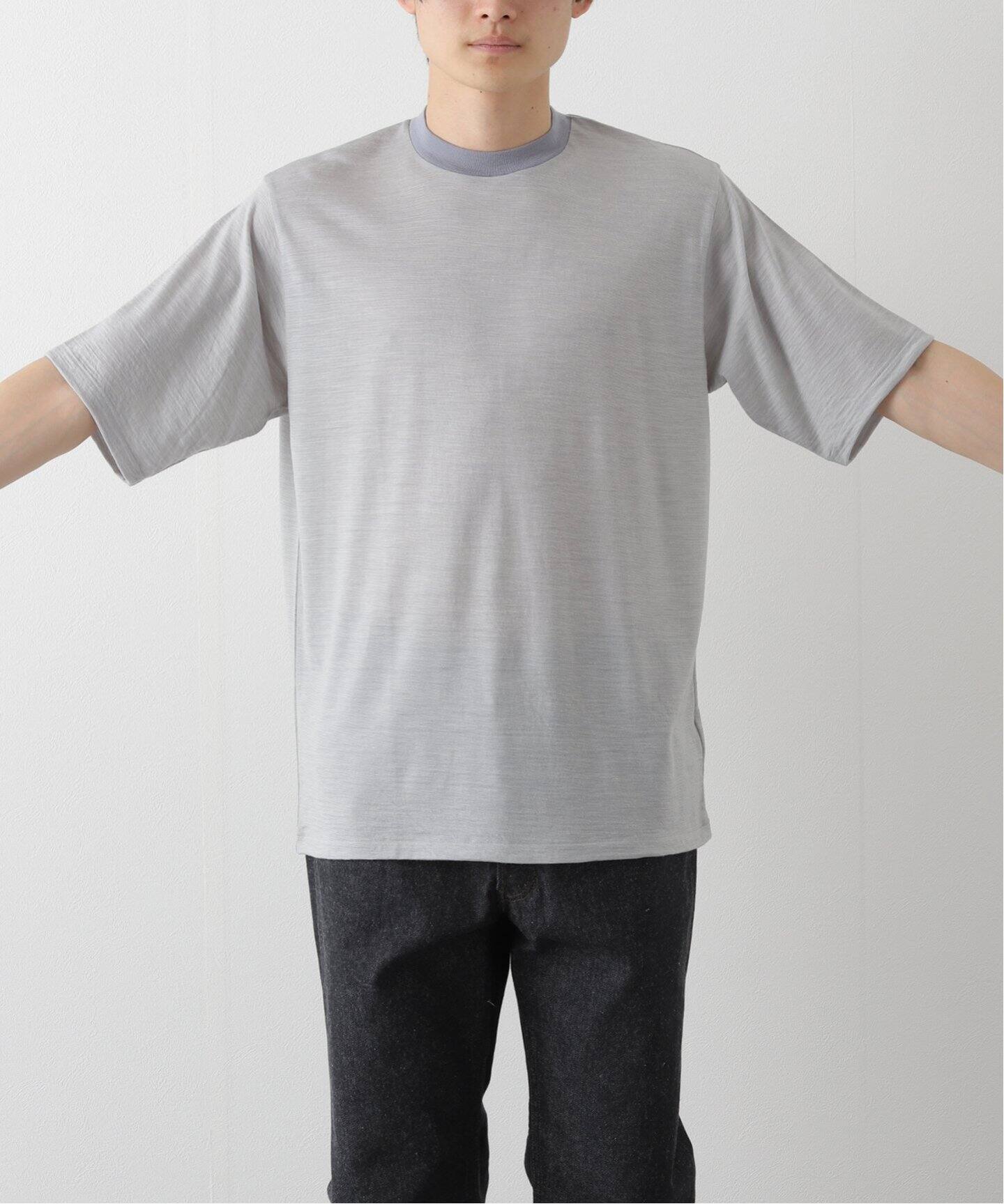 BATONER/バトナー】別注 Wool Stripe Tee STANDARD（Tシャツ 
