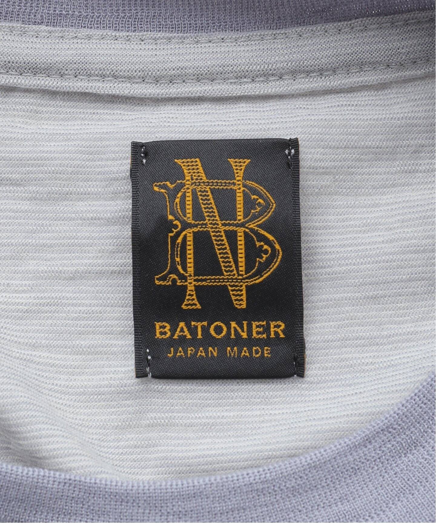 BATONER/バトナー】別注 Wool Stripe Tee STANDARD（Tシャツ 
