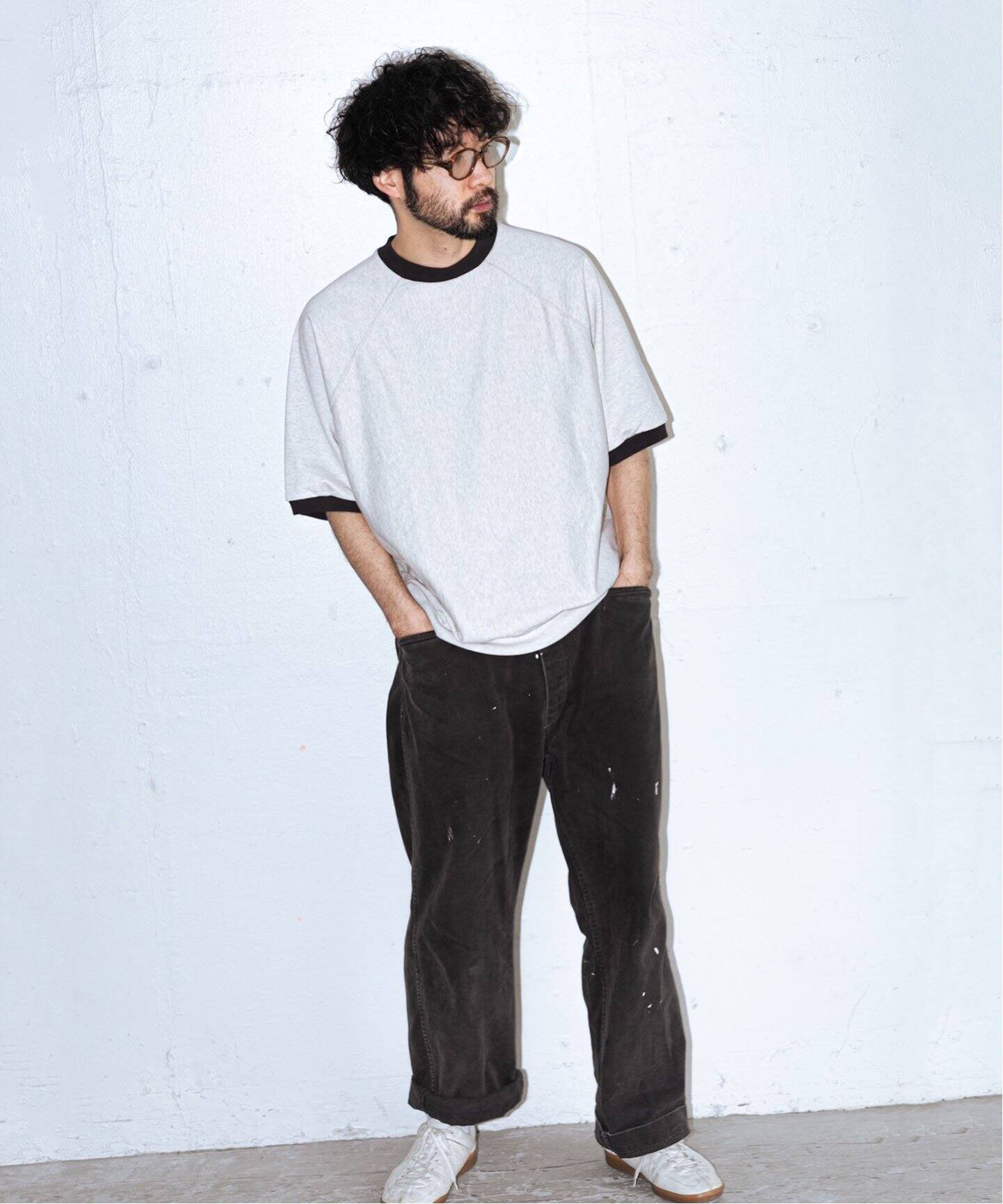 blurhms / ブラームス】別注 Light Sweat Ringer（Tシャツ／カットソー 