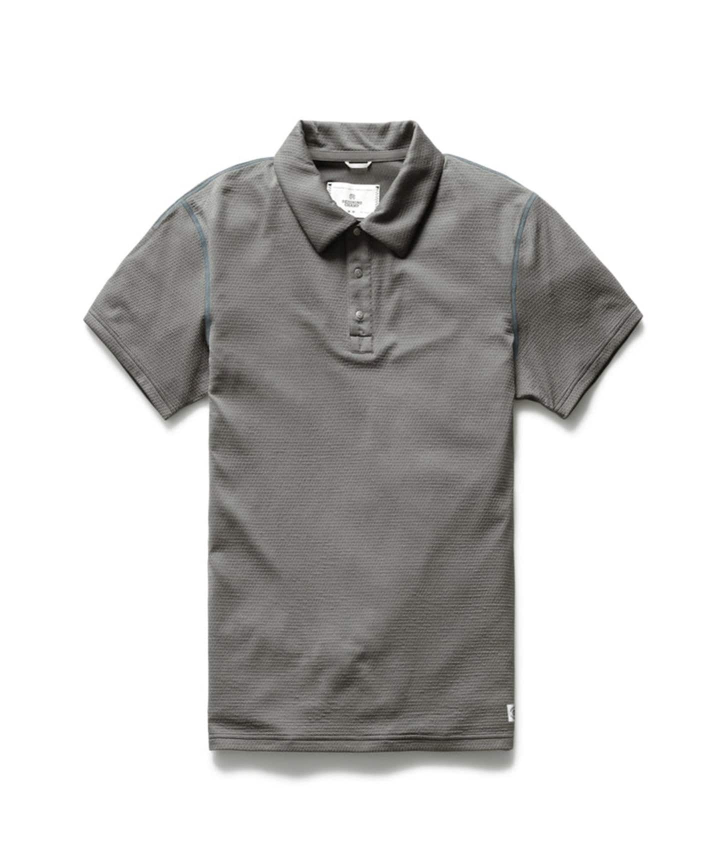 【Reigning Champ】コットン＆リネン・メッシュ・半袖ポロシャツ ポロシャツ - SOLOTEX MESH（ポロシャツ）｜REIGNING CHAMP