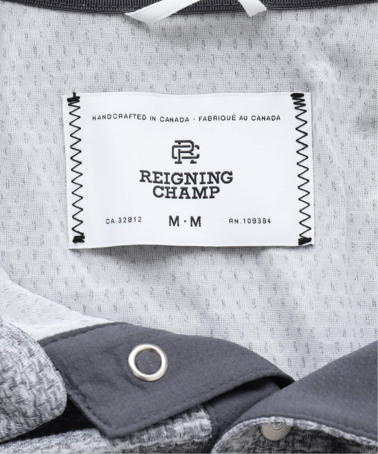 吸湿発散☆【Reigning Champ】 半袖 メッシュ トレーニングポロ Reigning Champ | レイニングチャンプ】Solotex Mesh Polo