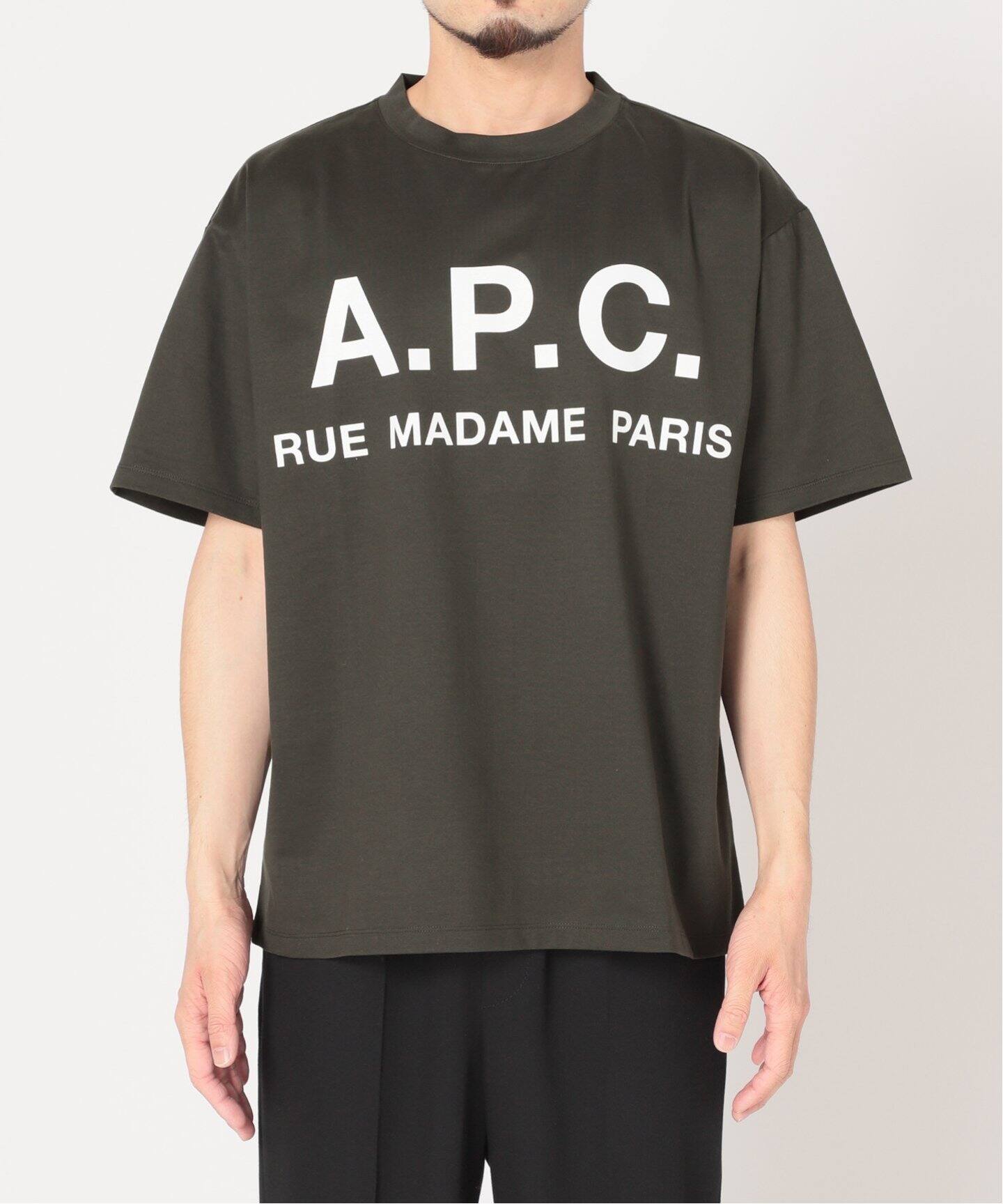 一流の品質 EDIFICE A.P.C. 別注 Tシャツ ロゴプリント オーバーサイズ ...