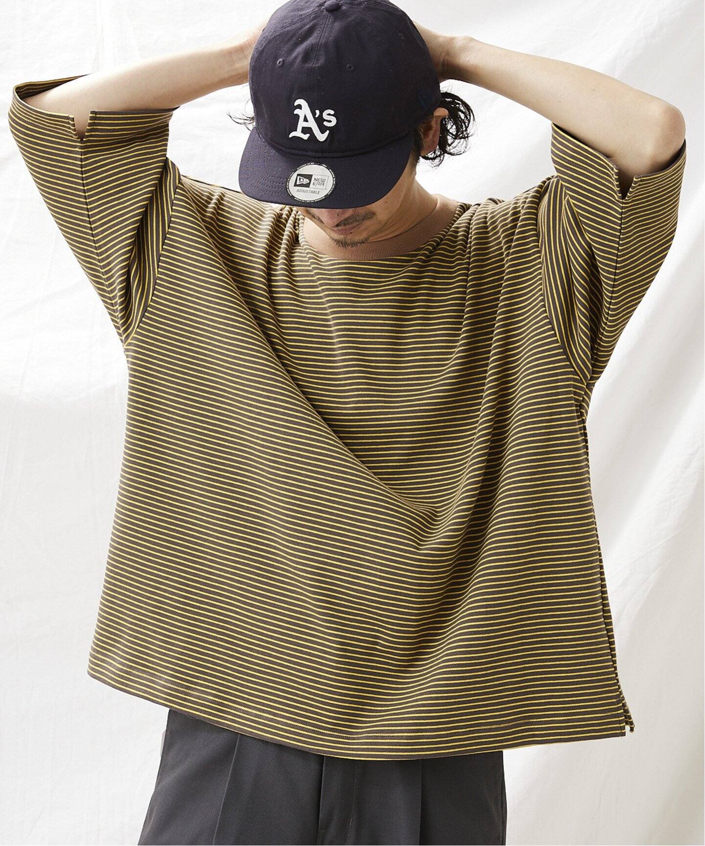 オーバーサイズ ボーダーTシャツ（Tシャツ／カットソー