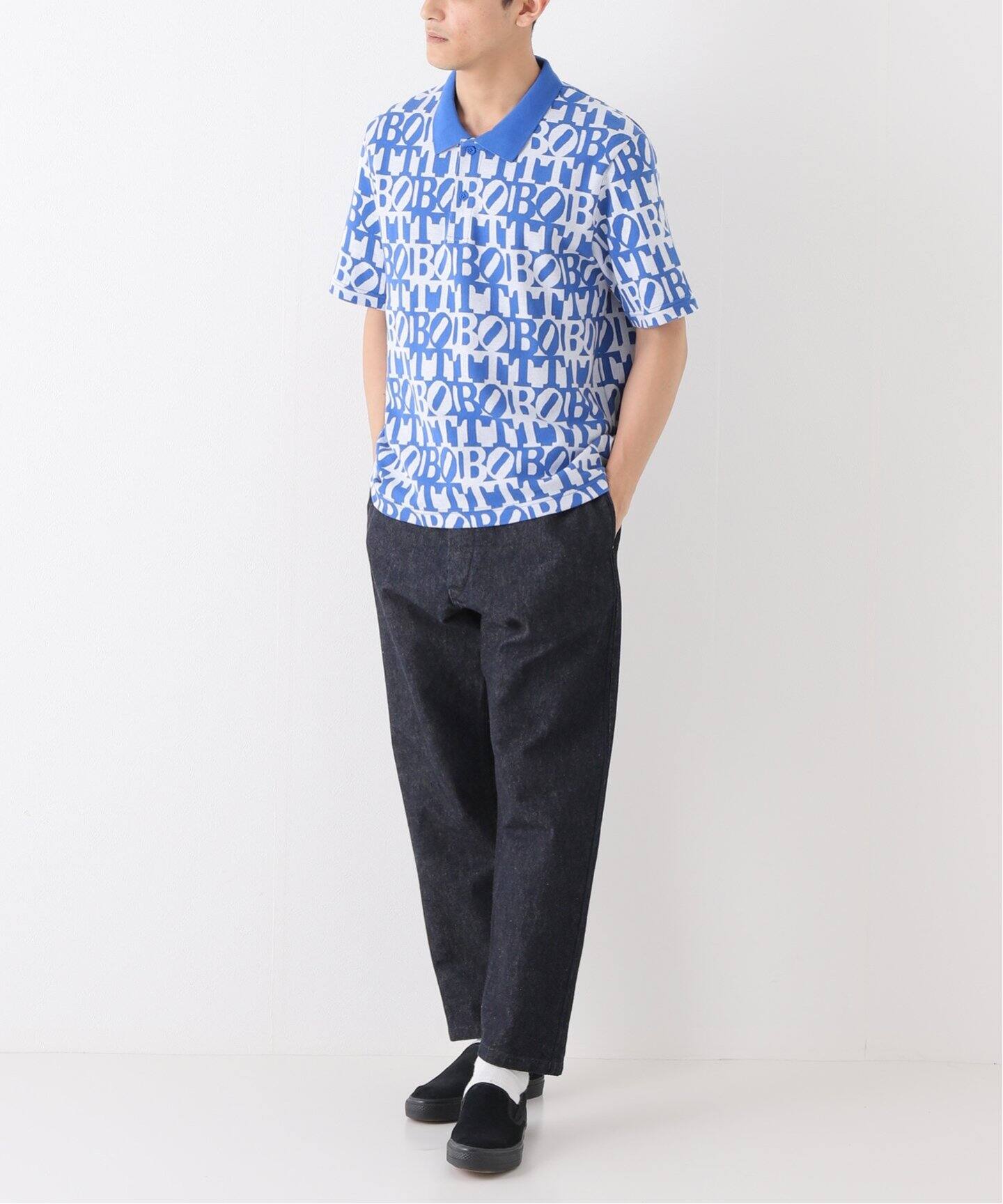 BoTT / ボット】Square Logo S/SL Jacquared ポロシャツ（ポロシャツ 