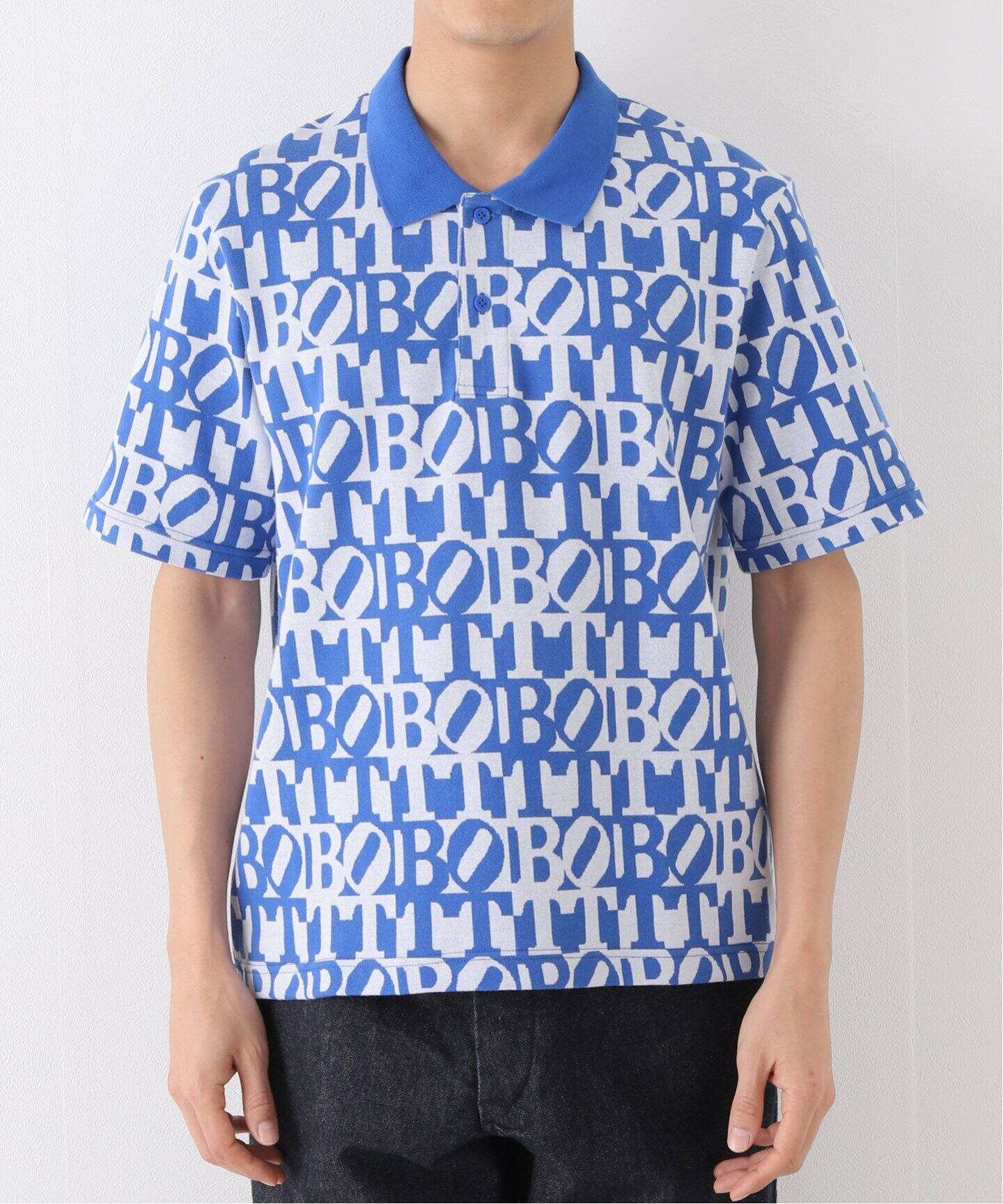 BoTT / ボット】Square Logo S/SL Jacquared ポロシャツ（ポロシャツ 