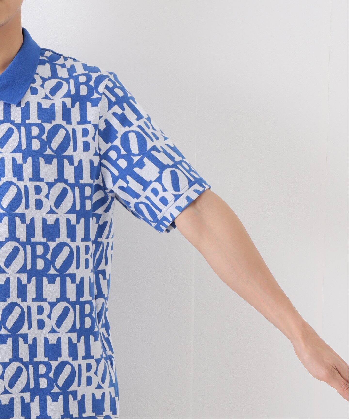 BoTT / ボット】Square Logo S/SL Jacquared ポロシャツ 