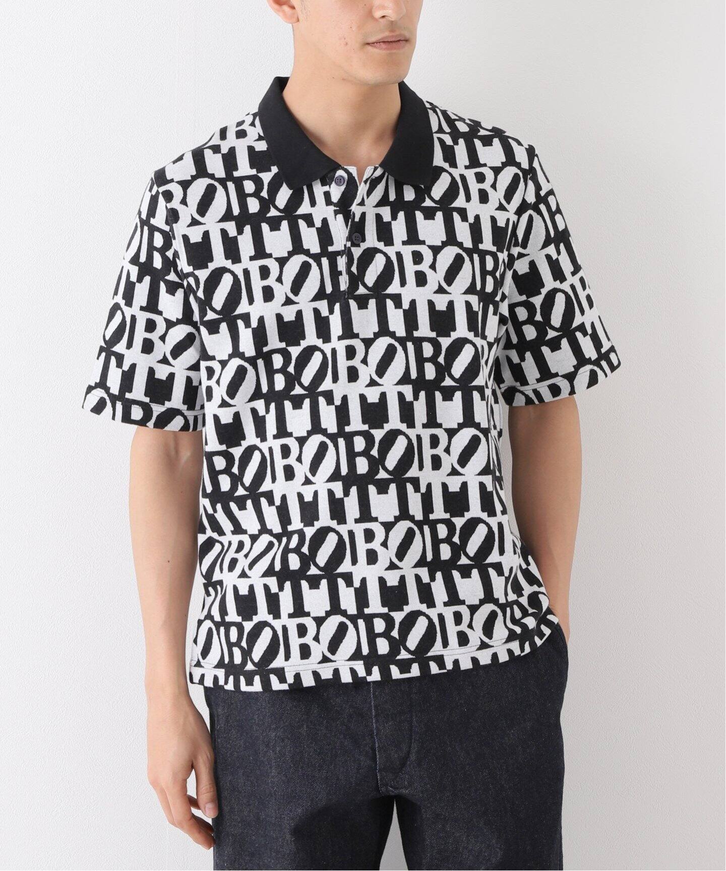 BoTT / ボット】Square Logo S/SL Jacquared ポロシャツ（ポロシャツ  