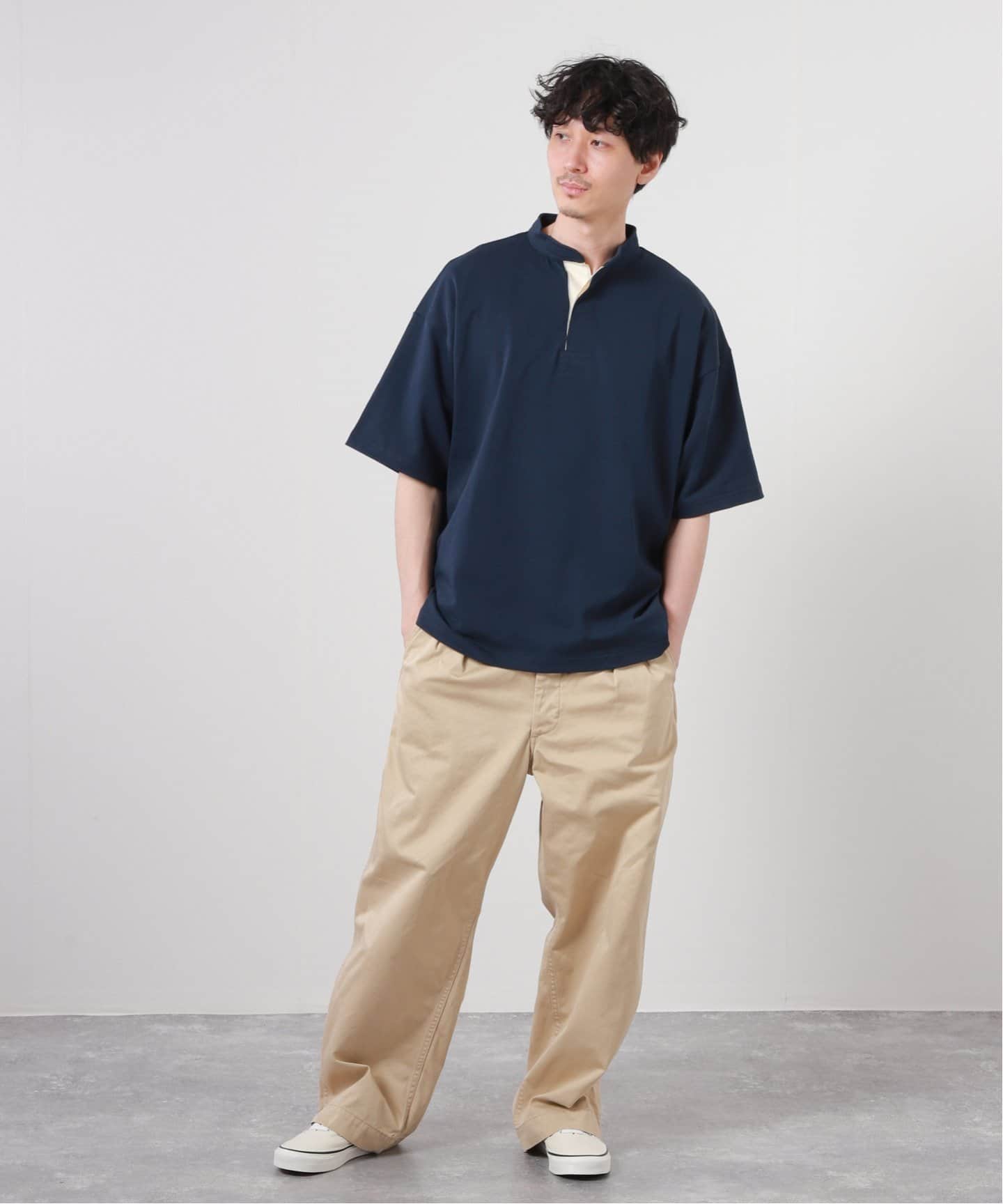 journal standardラガーシャツ 20/2 BD スタンド ラガー シャツ（Tシャツ／カットソー