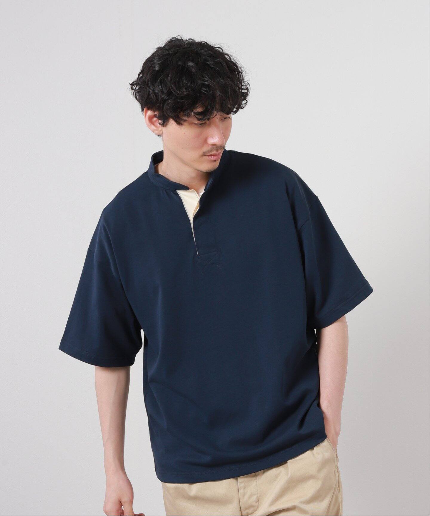 journal standardラガーシャツ 20/2 BD スタンド ラガー シャツ（Tシャツ／カットソー