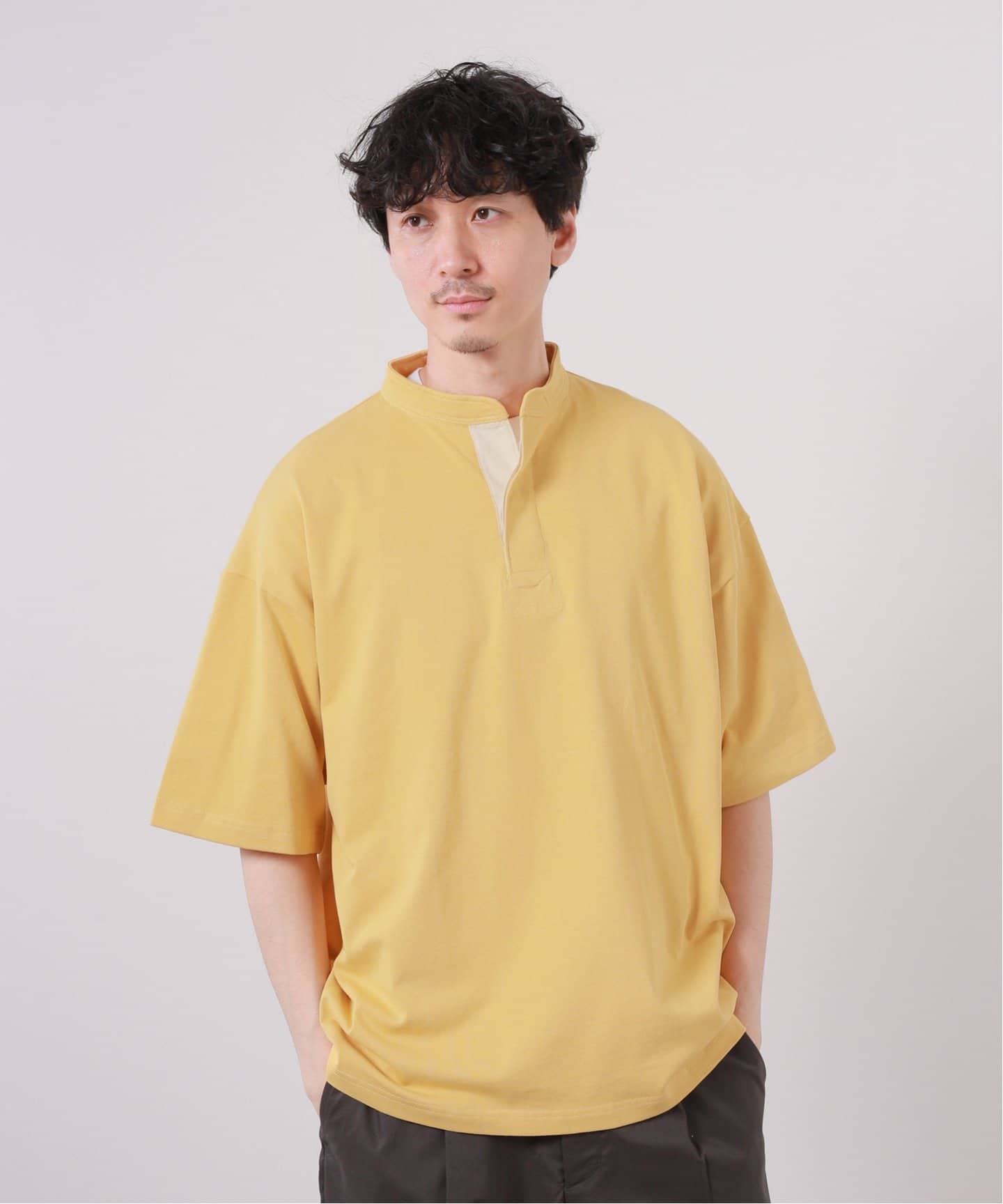 journal standardラガーシャツ 20/2 BD スタンド ラガー シャツ（Tシャツ／カットソー