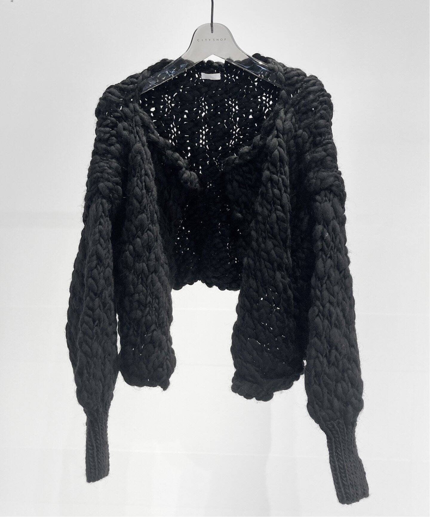 SEEALL/シーオール】HAND BOLERO CARDIGAN：ニット（ニット／セーター 