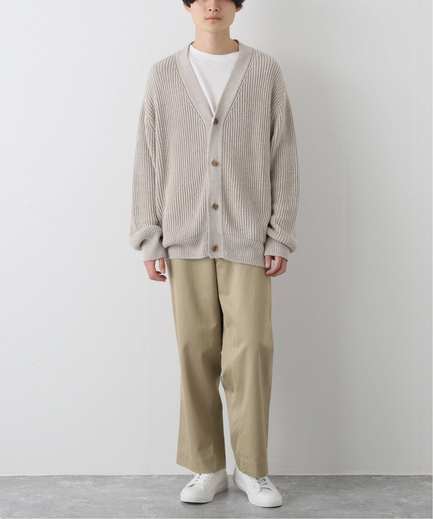 A.PRESSE/アプレッセ】Silk linen Cardigan（ニット／セーター）｜L 