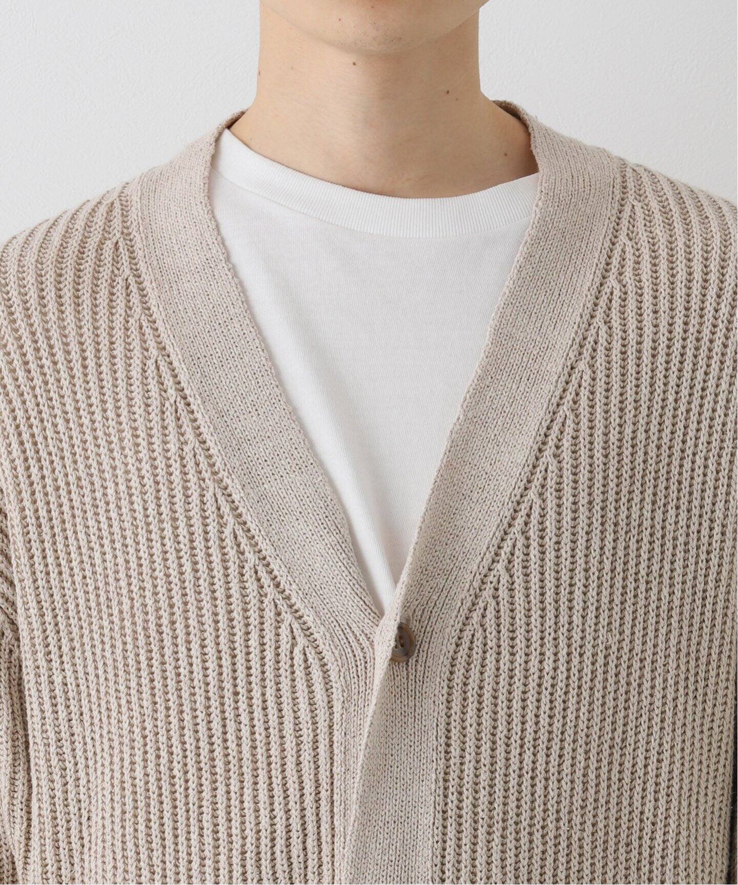 A.PRESSE/アプレッセ】Silk linen Cardigan（ニット／セーター）｜L 