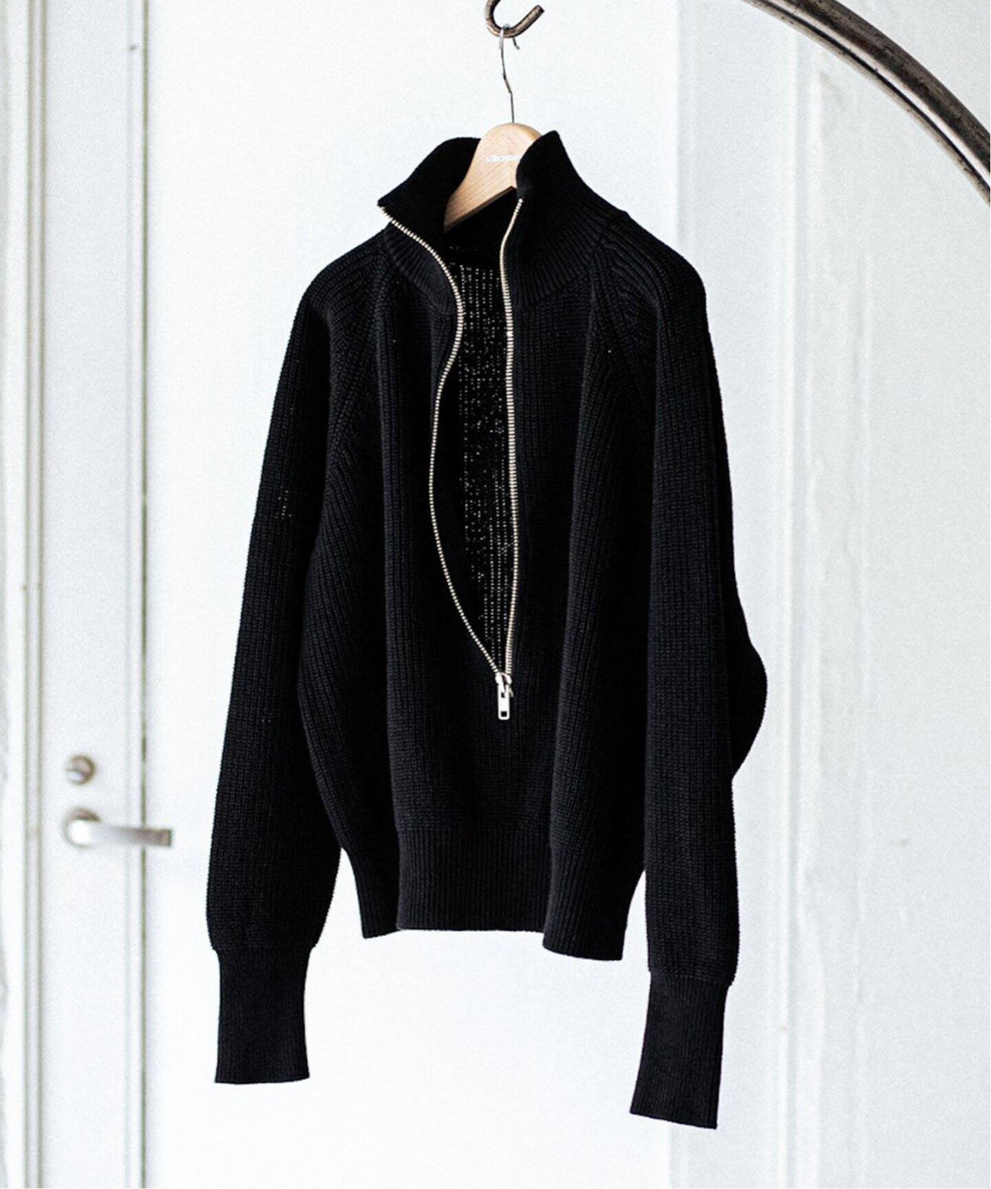 BATONER/バトナー】別注 Half Zip Ficsherman Knit（ニット／セーター 