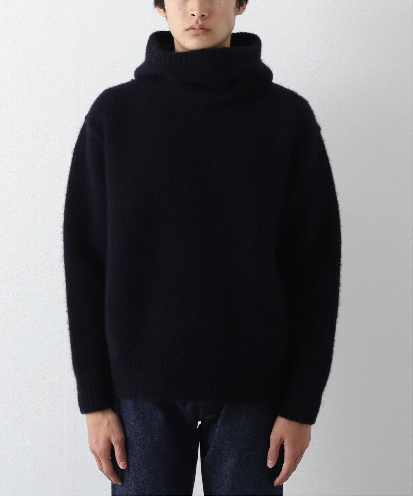 slopeslow/スロープスロウ】hoodie balaclava（ニット／セーター）｜L 