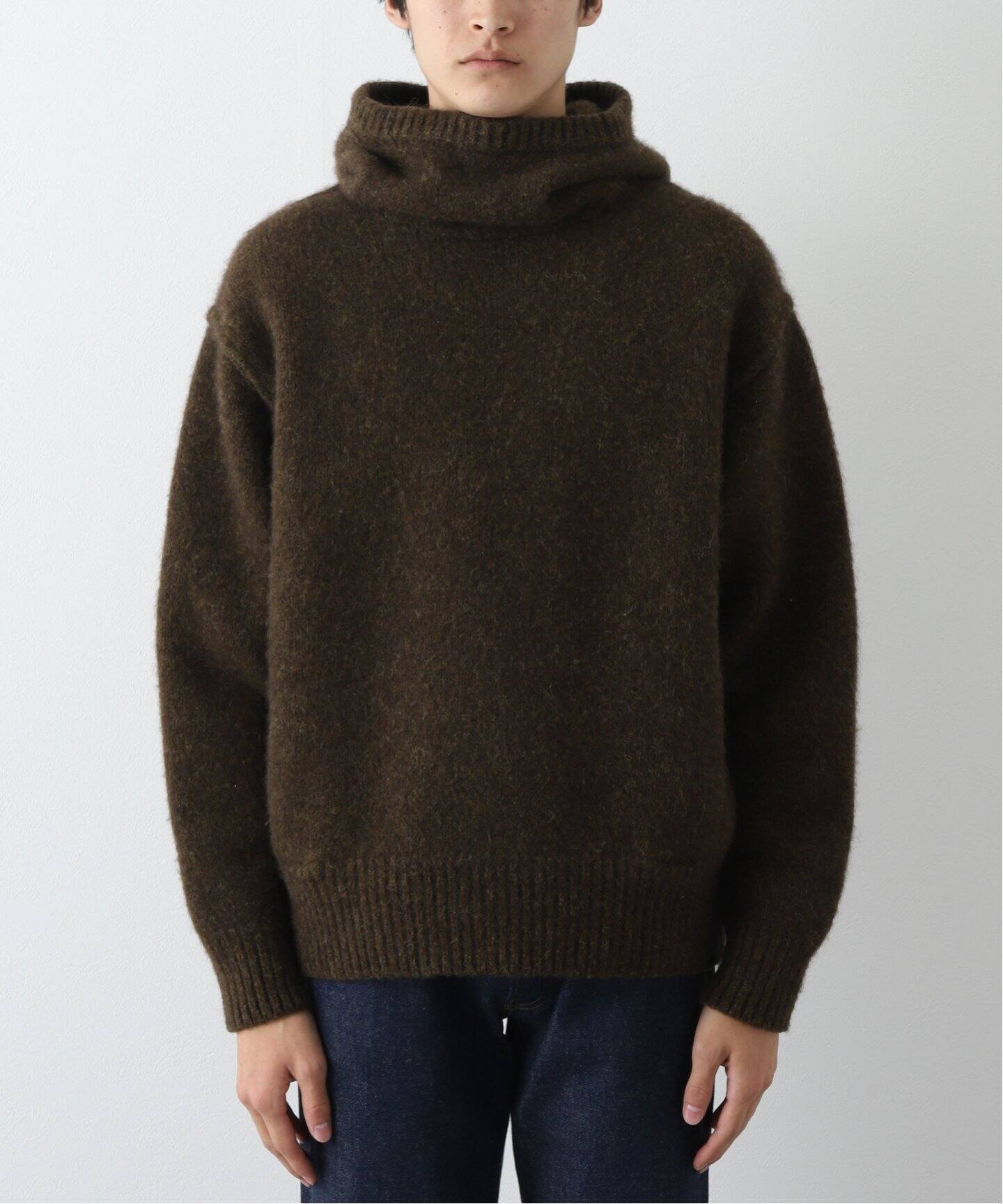 【slopeslow/スロープスロウ】hoodie balaclava（ニット／セーター）｜L'ECHOPPE（レショップ）の通販