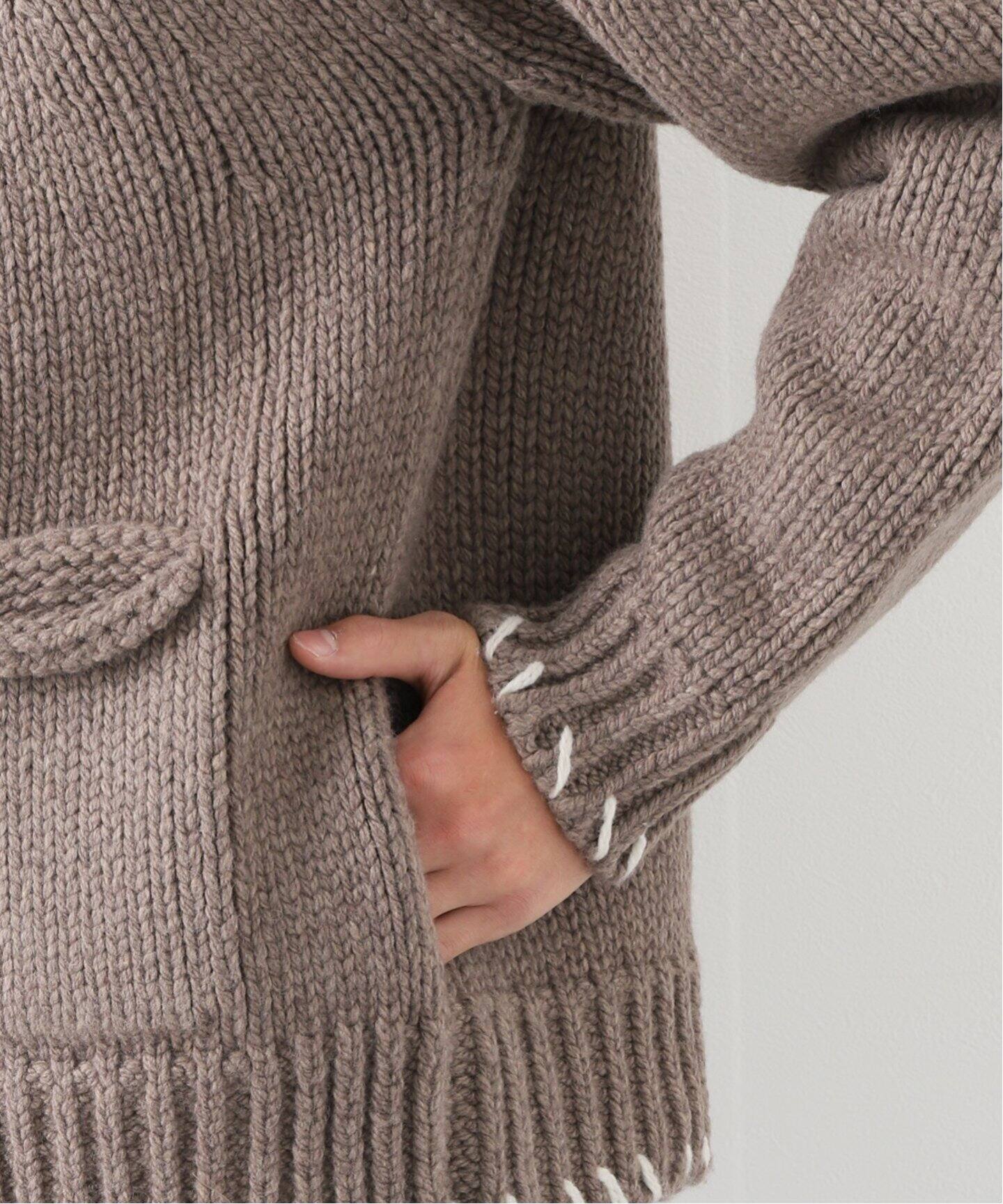 ALONE/アローン】別注 Cowichan Sweater（ニット／セーター）｜L 