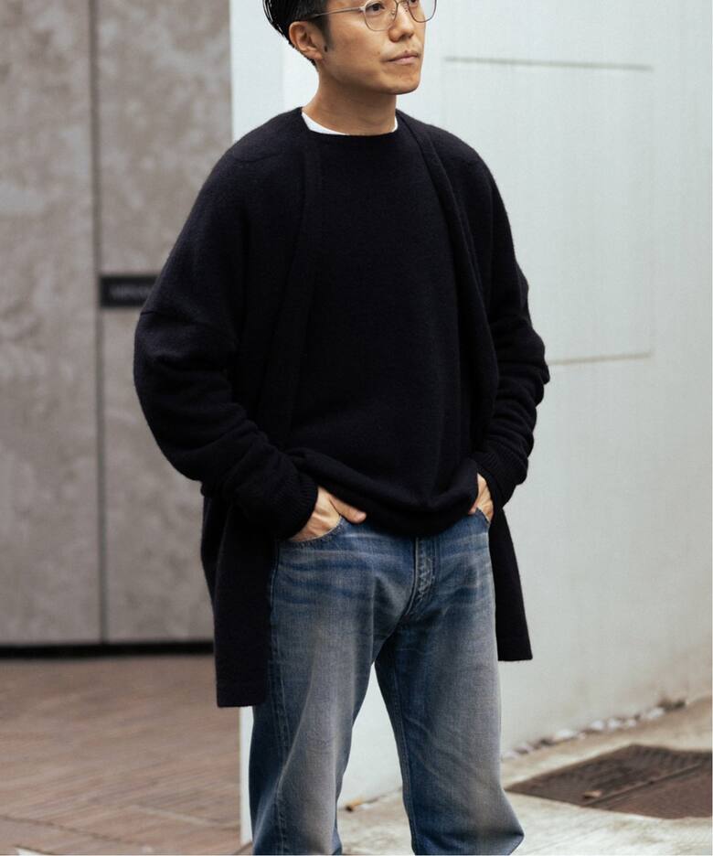 RE-PURPOSE / リパーパス】Yak ヤク カーディガン（ニット／セーター  