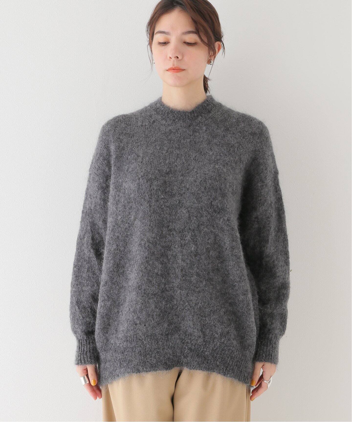 SACRA / サクラ】EXTRA FINE KID MOHAIR(MIX BREND)（ニット／セーター 