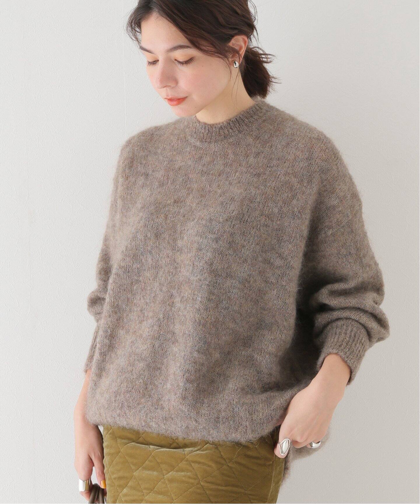 SACRA / サクラ】EXTRA FINE KID MOHAIR(MIX BREND)（ニット／セーター 