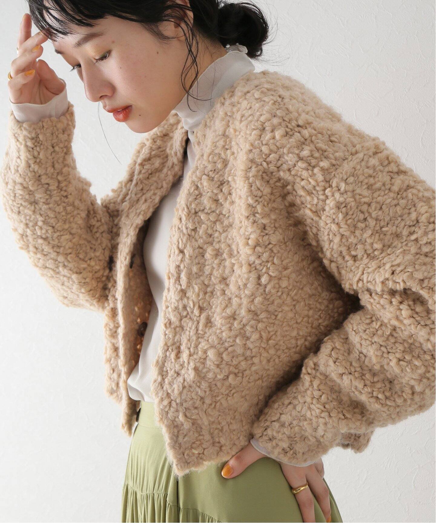 CLANE / クラネ】TEDDY BEAR HAND KNIT TOPS（カーディガン）｜BOICE 