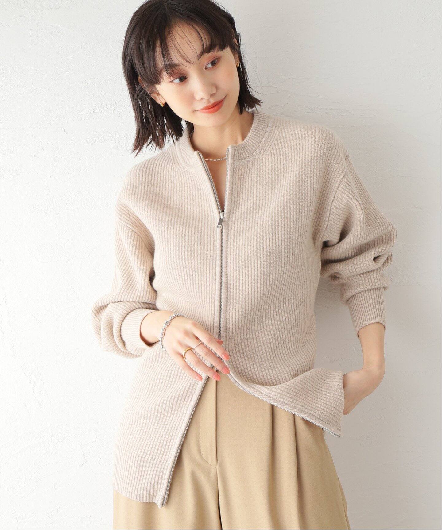 CLANE / クラネ】ZIP RIB KNIT TOPS（カーディガン）｜BOICE FROM 
