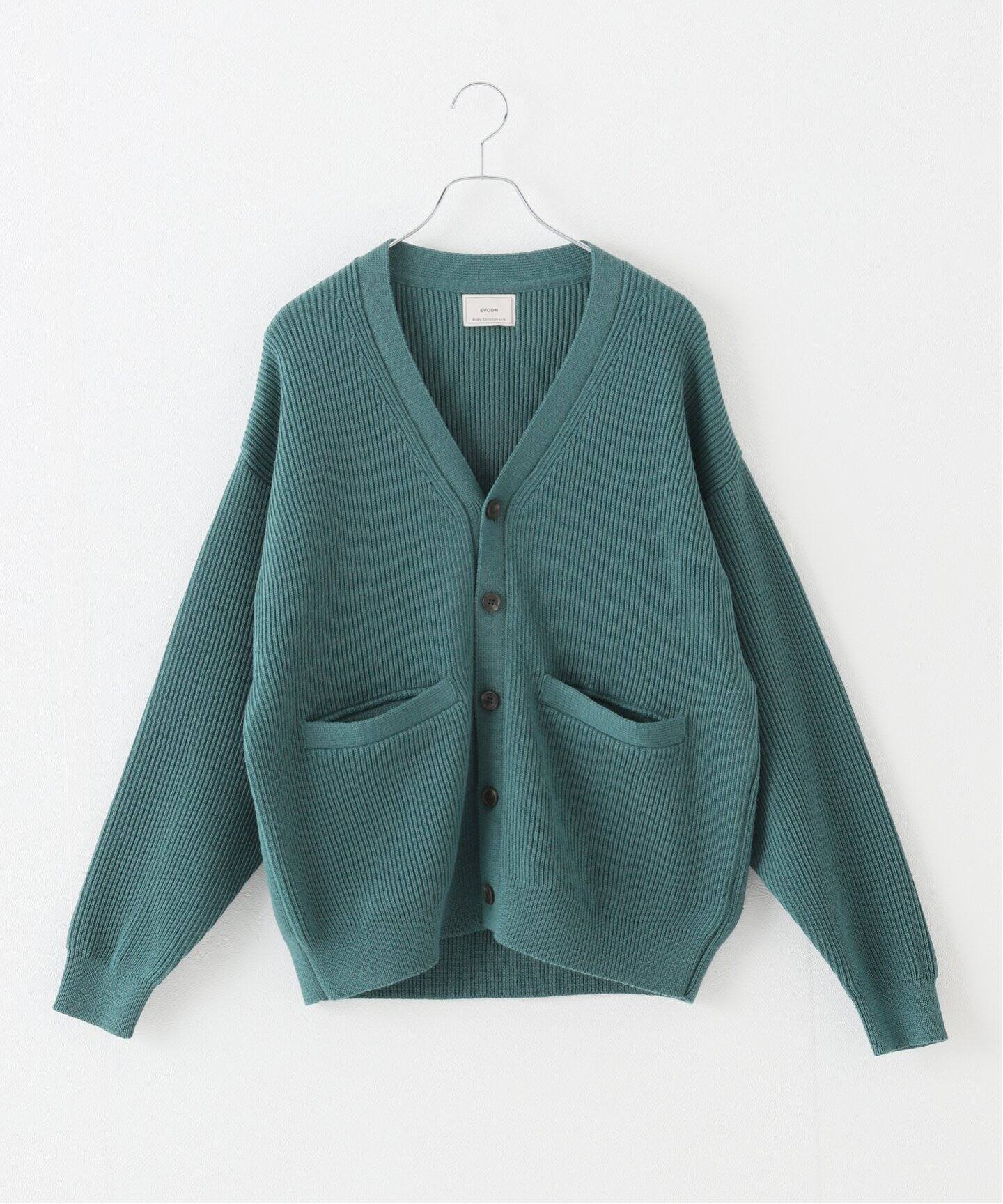 EVCON / エビコン】SHETLAND WOOL LOW GAGE CARDIGAN（カーディガン 