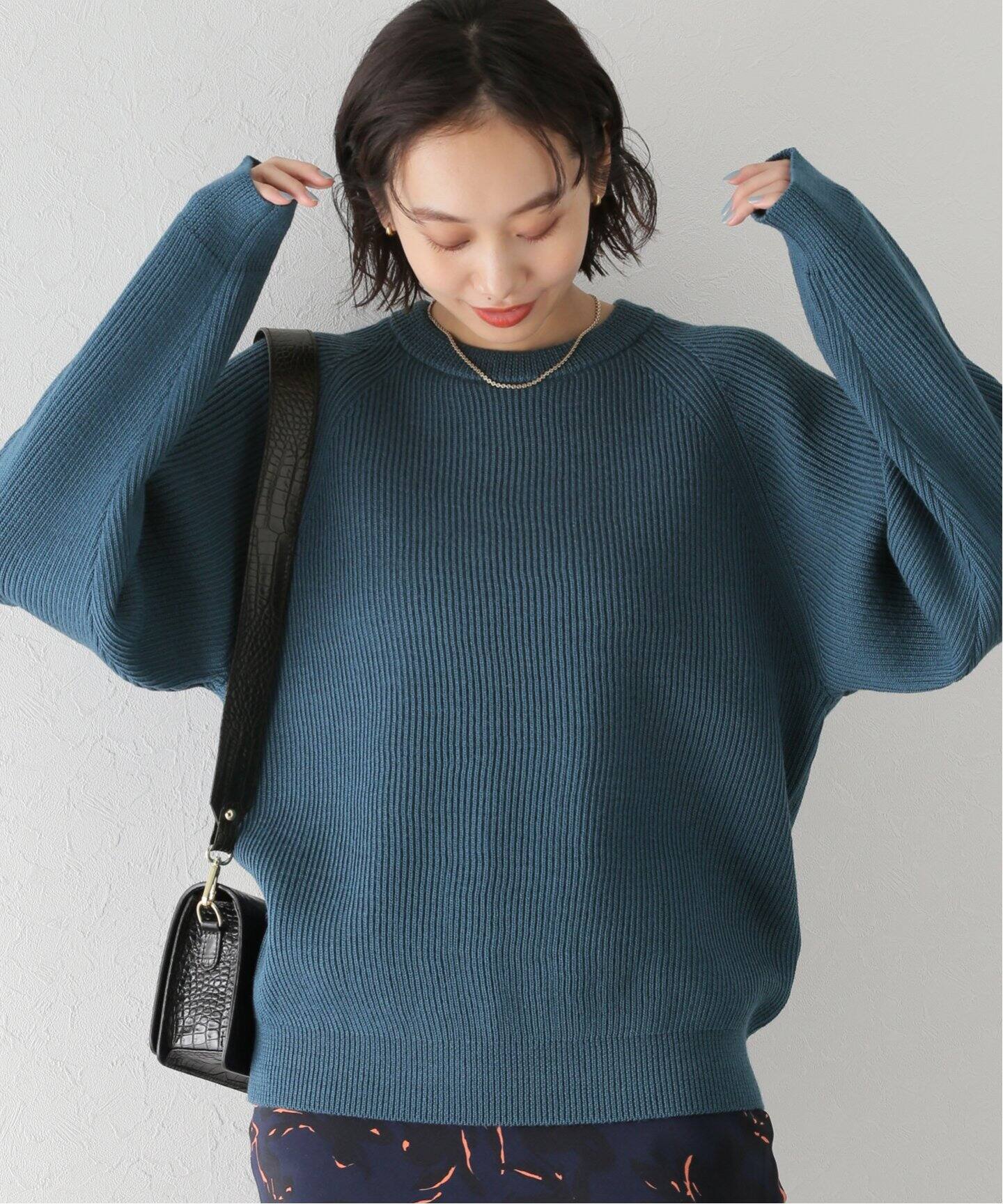 EVCON / エビコン】SHETLAND WOOL LOW GAGE CREW（ニット／セーター  