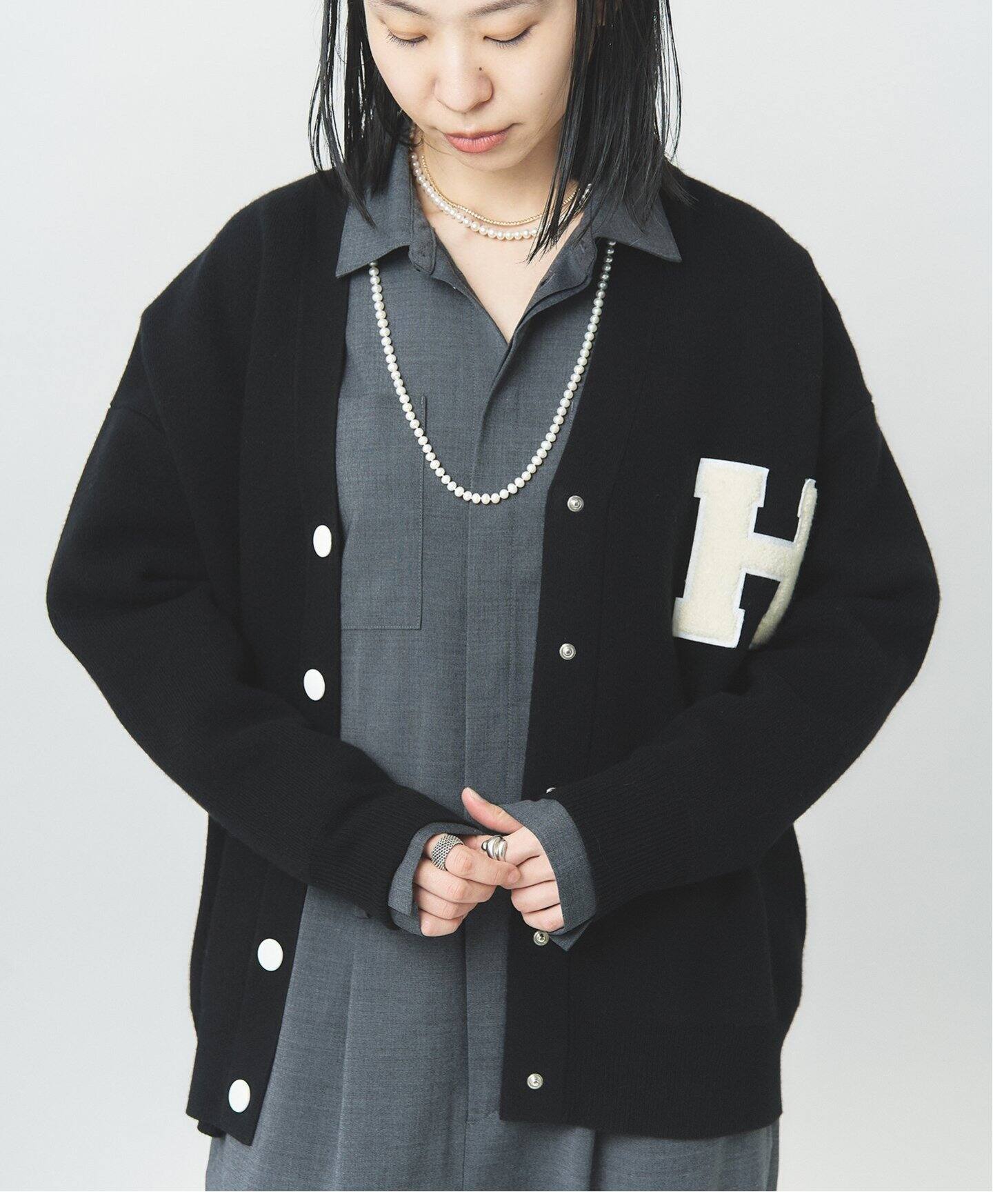 ウールスムースワッペンカーディガン2（ニット／セーター）｜HARDY  