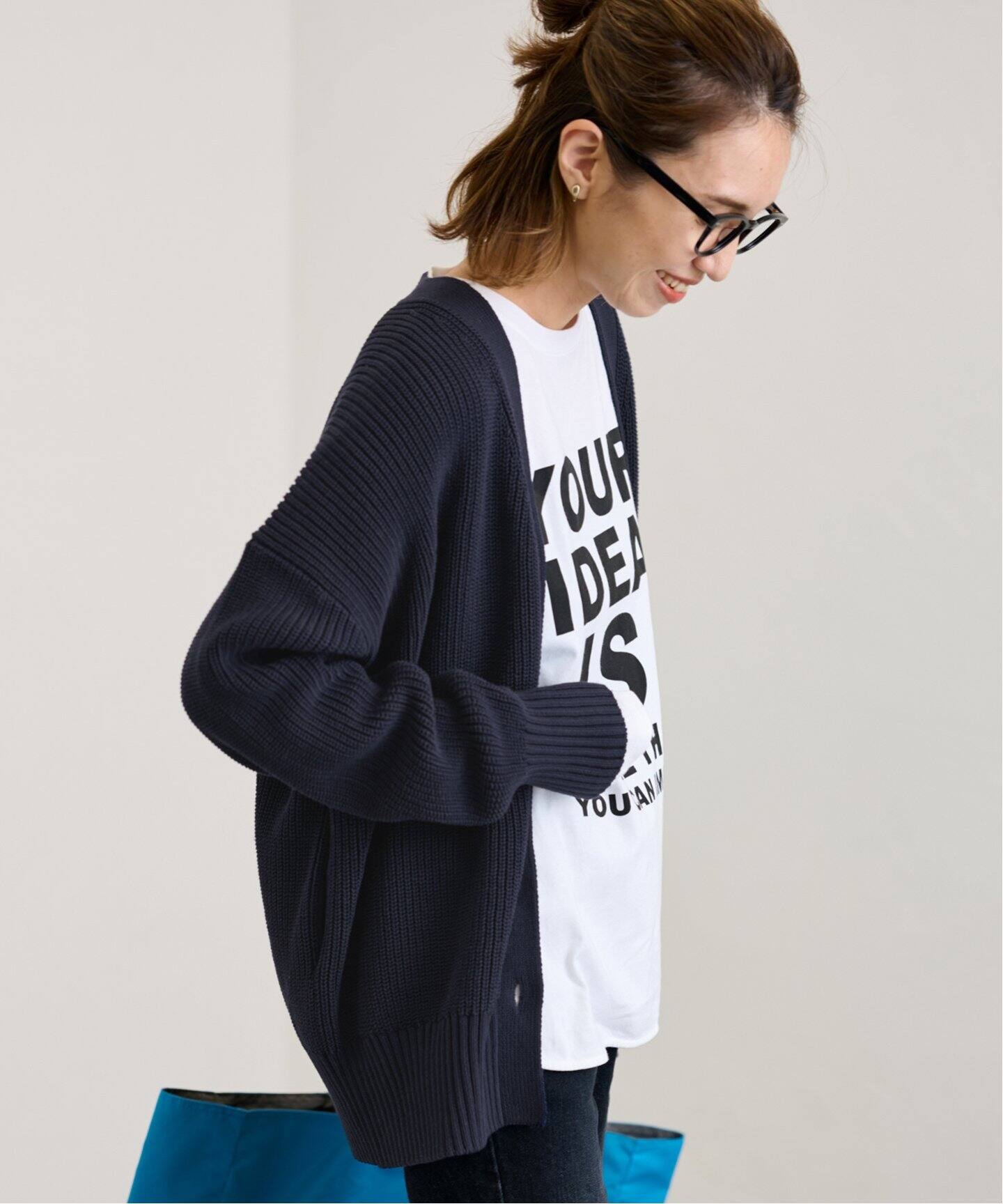 畦Vネックカーディガン（カーディガン）｜FRAMeWORK（フレームワーク