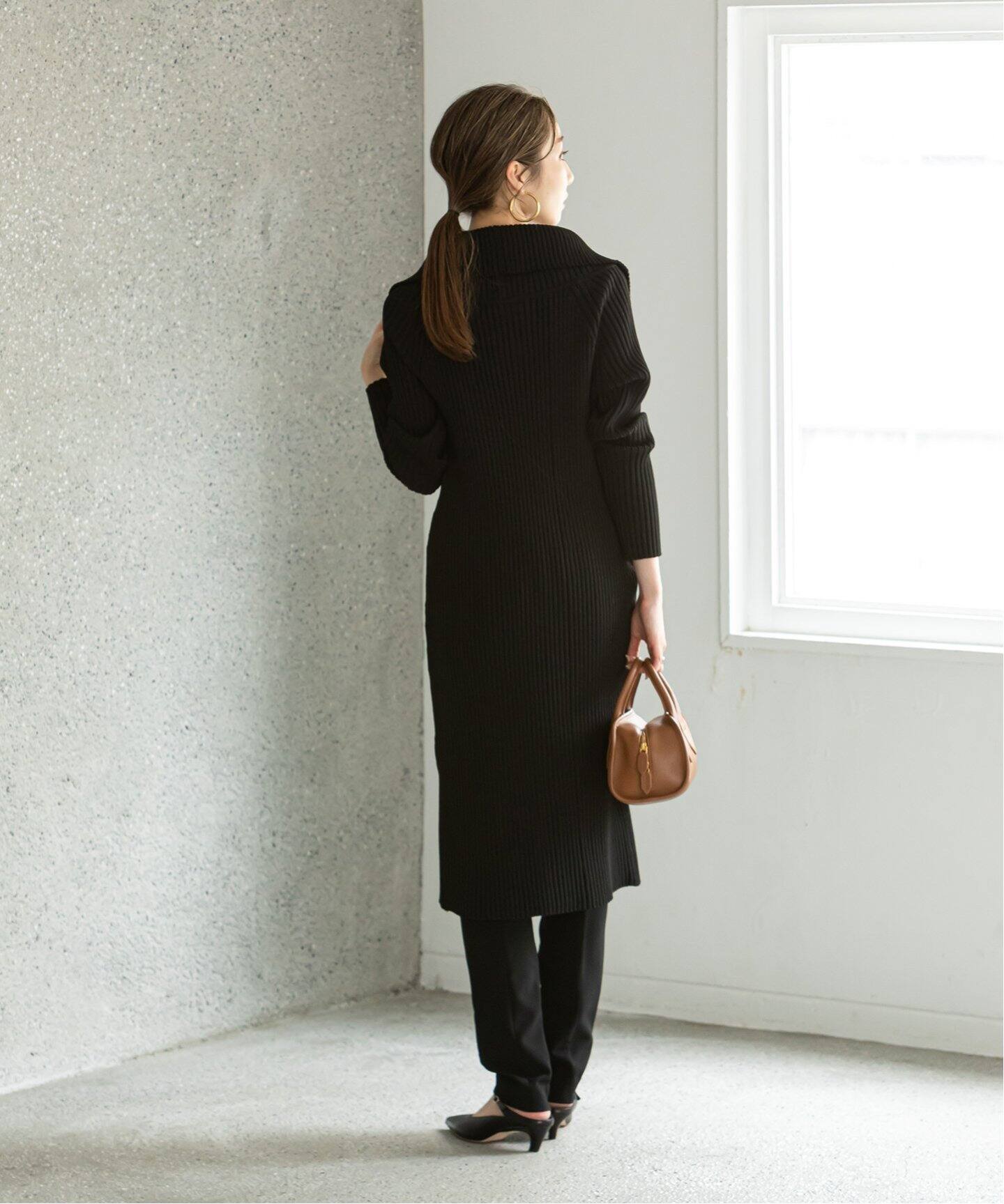 リブロングzipニット（ニット／セーター）｜NOBLE（ノーブル）の通販  