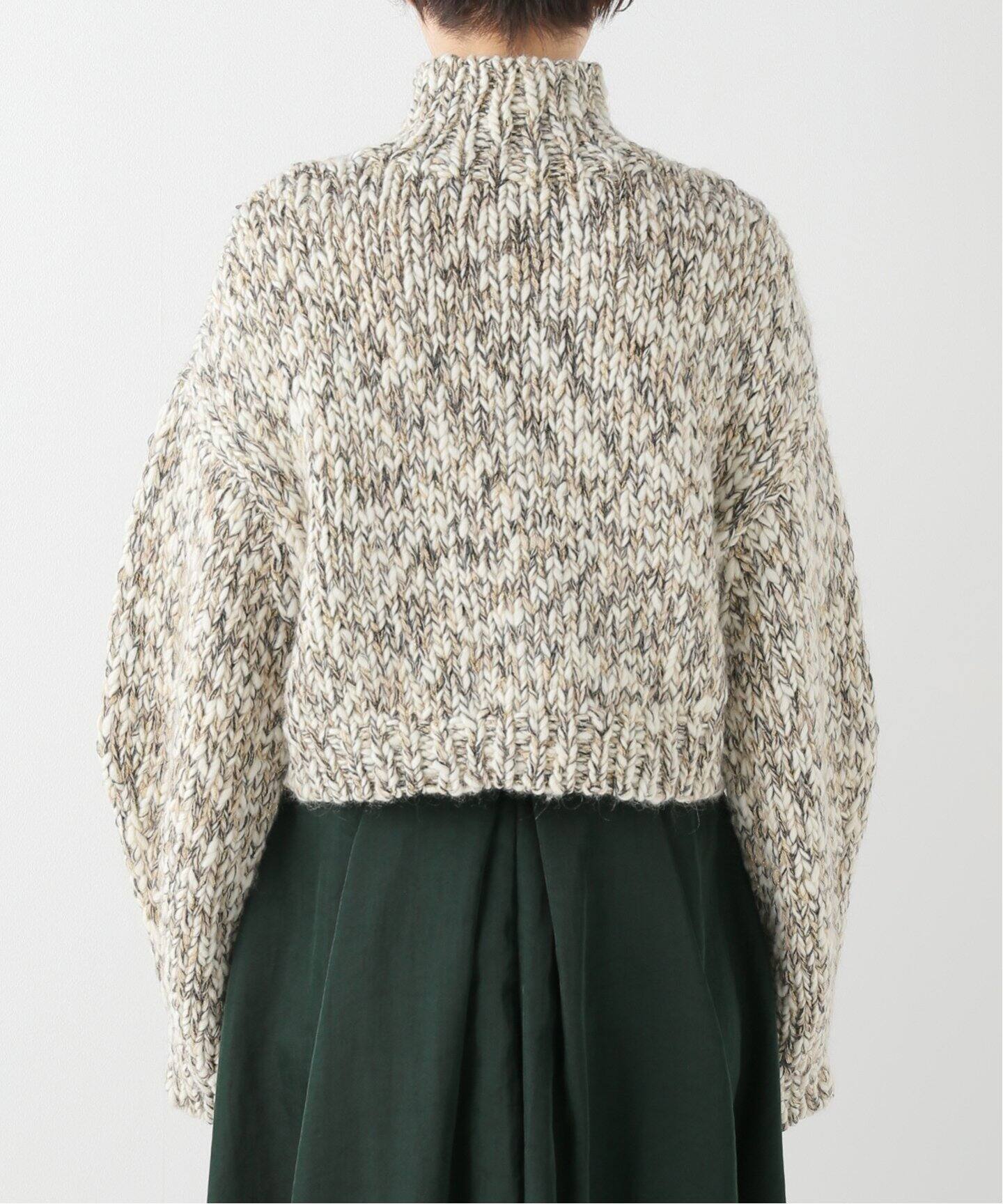 HAND KNIT Mixヤーンショート丈プルオーバー（ニット／セーター 