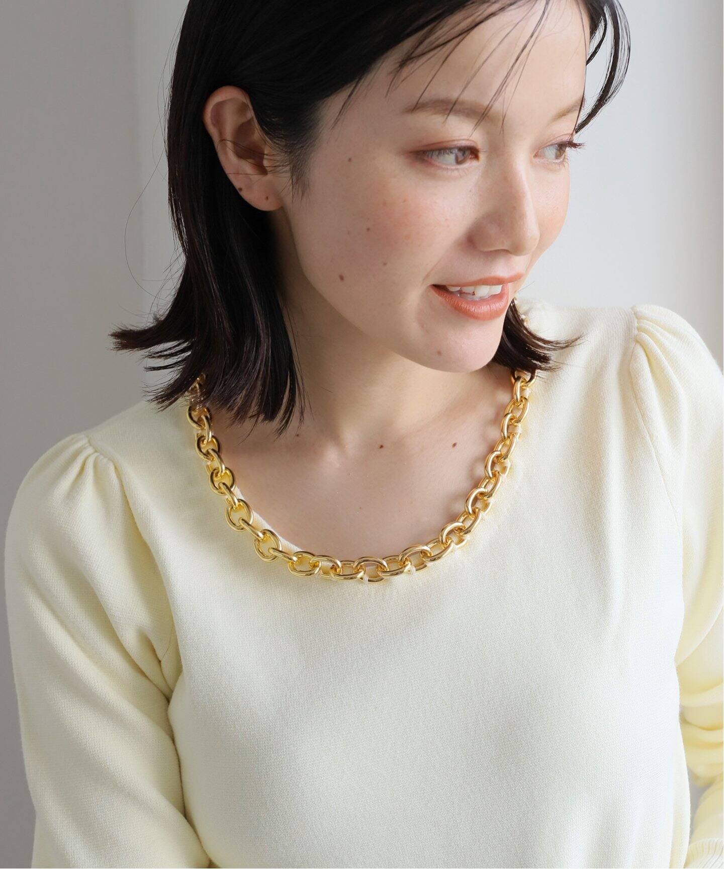 GOLDチェーンニット（ニット／セーター）｜NOBLE（ノーブル）の