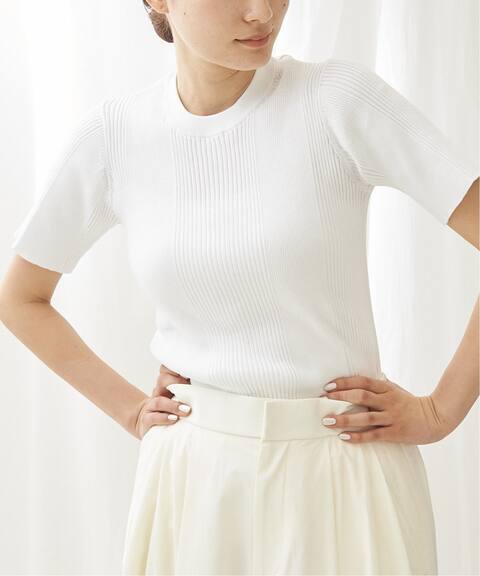 ランダムリブ クルーネックニット Calmer カルメール 公式のファッション通販 Baycrew S Store