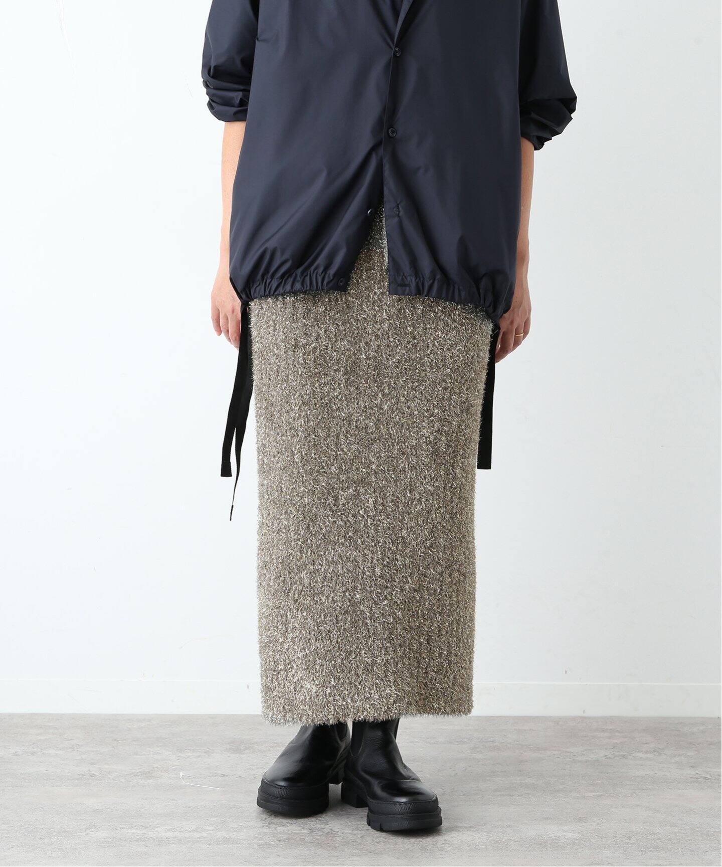 WONDER ラメリブスカート（ロング・マキシ丈スカート）｜CALMER（カル  