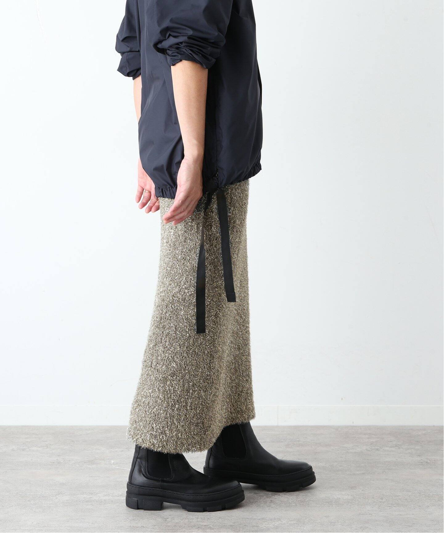 WONDER ラメリブスカート（ロング・マキシ丈スカート）｜CALMER（カル  