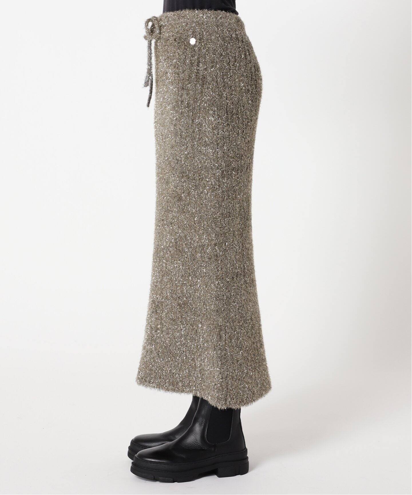 WONDER ラメリブスカート（ロング・マキシ丈スカート）｜CALMER（カル  