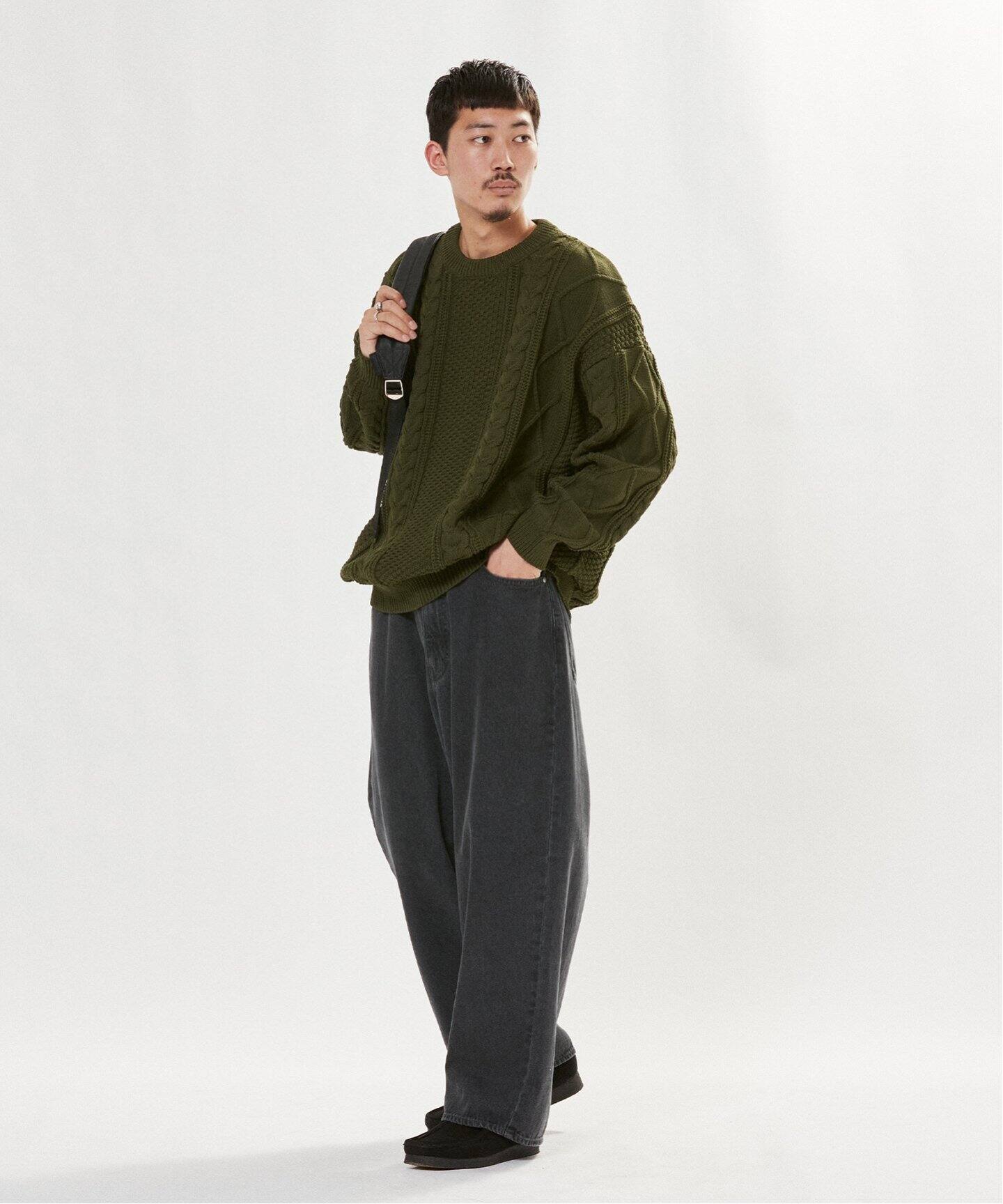 セットアップ対応可】春のケーブルポロニット | OLIVE des OLIVE