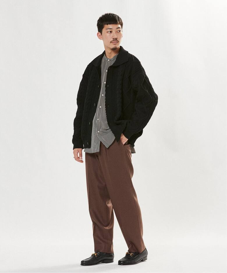 スポンディッシュ リラックス ケーブル ニット カーディガン（ニット  