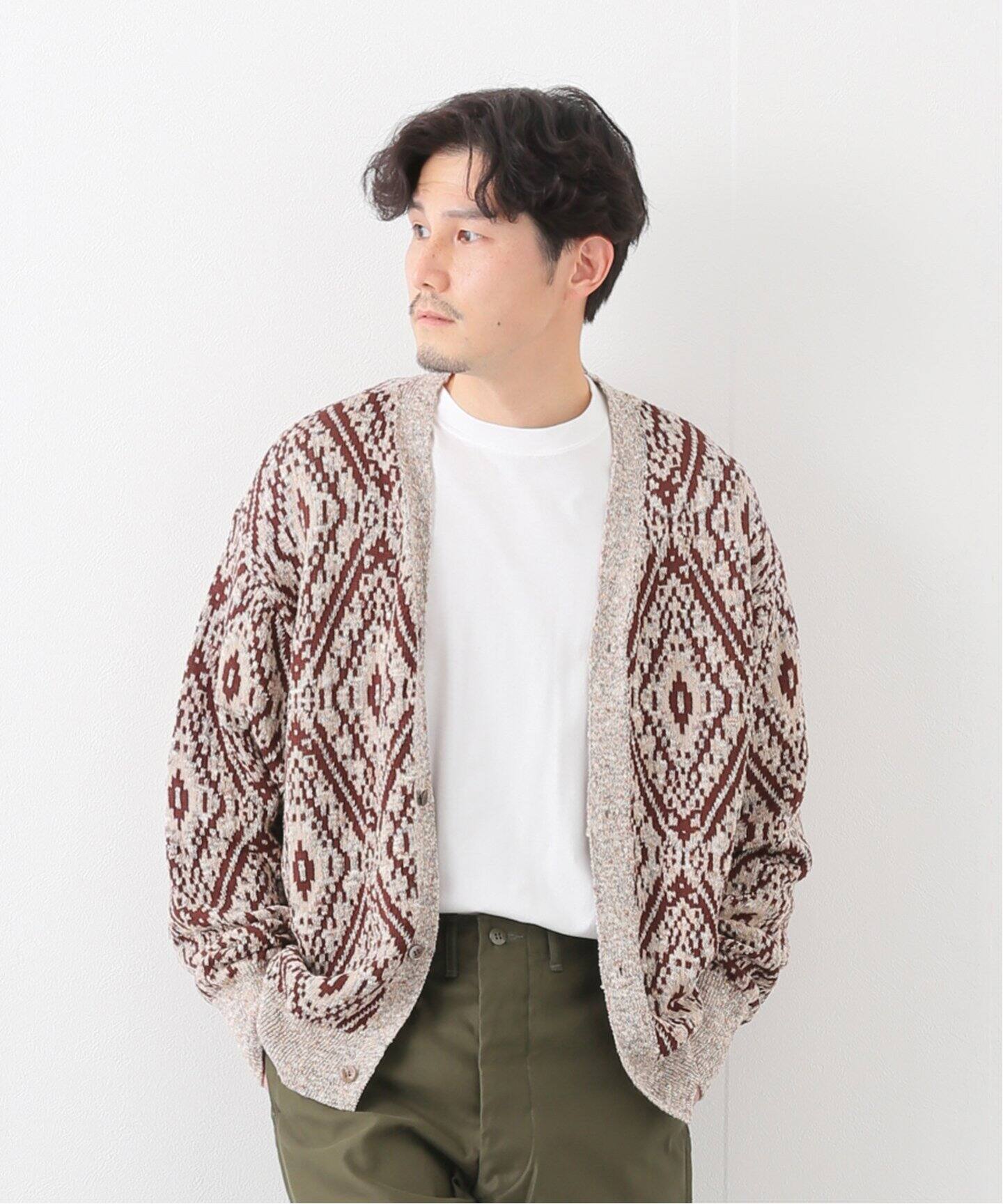 SEVEN BY SEVEN / セブンバイセブン】Diamond JACQUARD ニット  