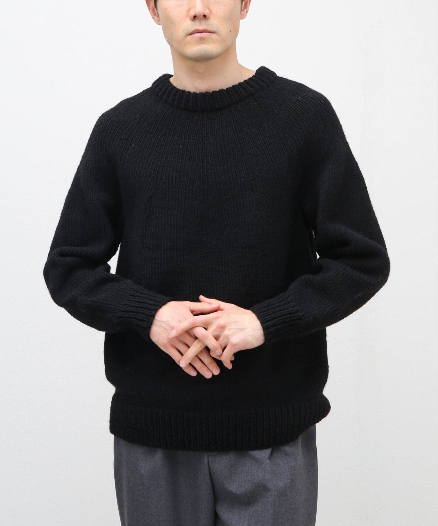 COMOLI / コモリ】 ハンドクルーネックニット（ニット／セーター  