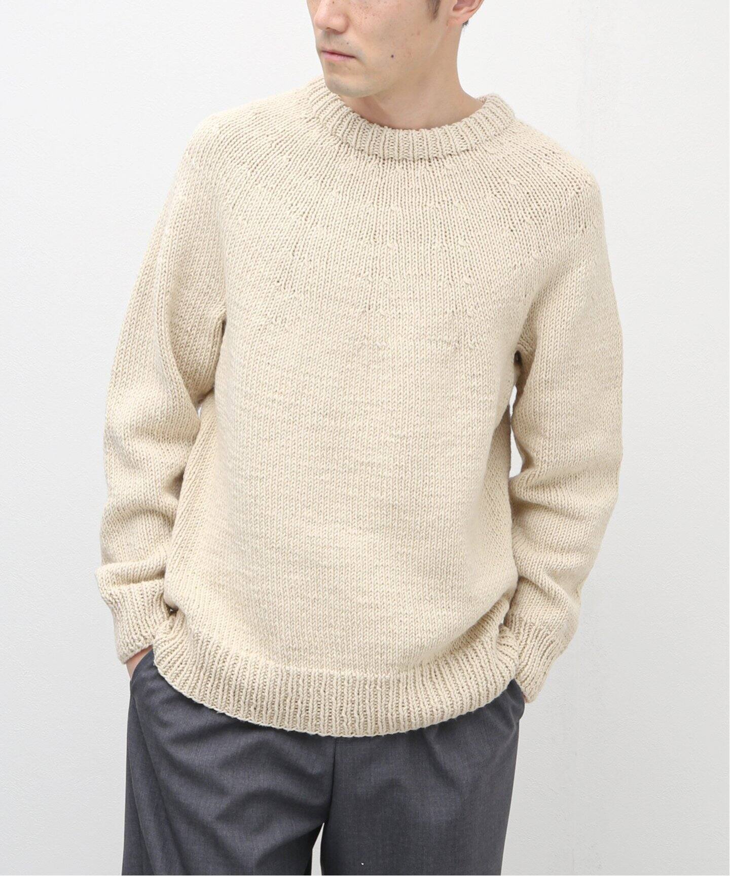 COMOLI / コモリ】 ハンドクルーネックニット（ニット／セーター  